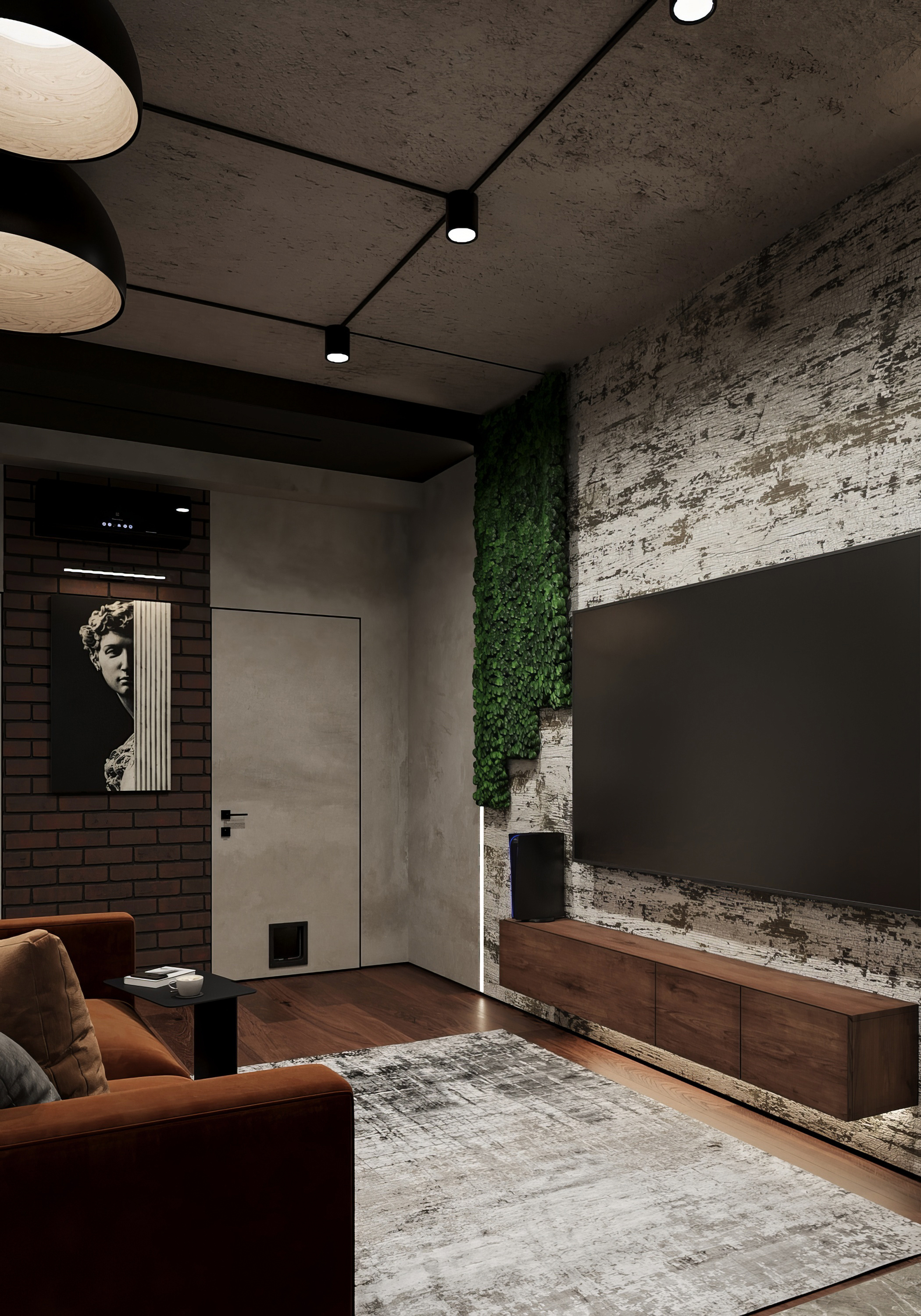 Дизайн интерьера квартиры в ЖК «SkyView» в стиле лофт