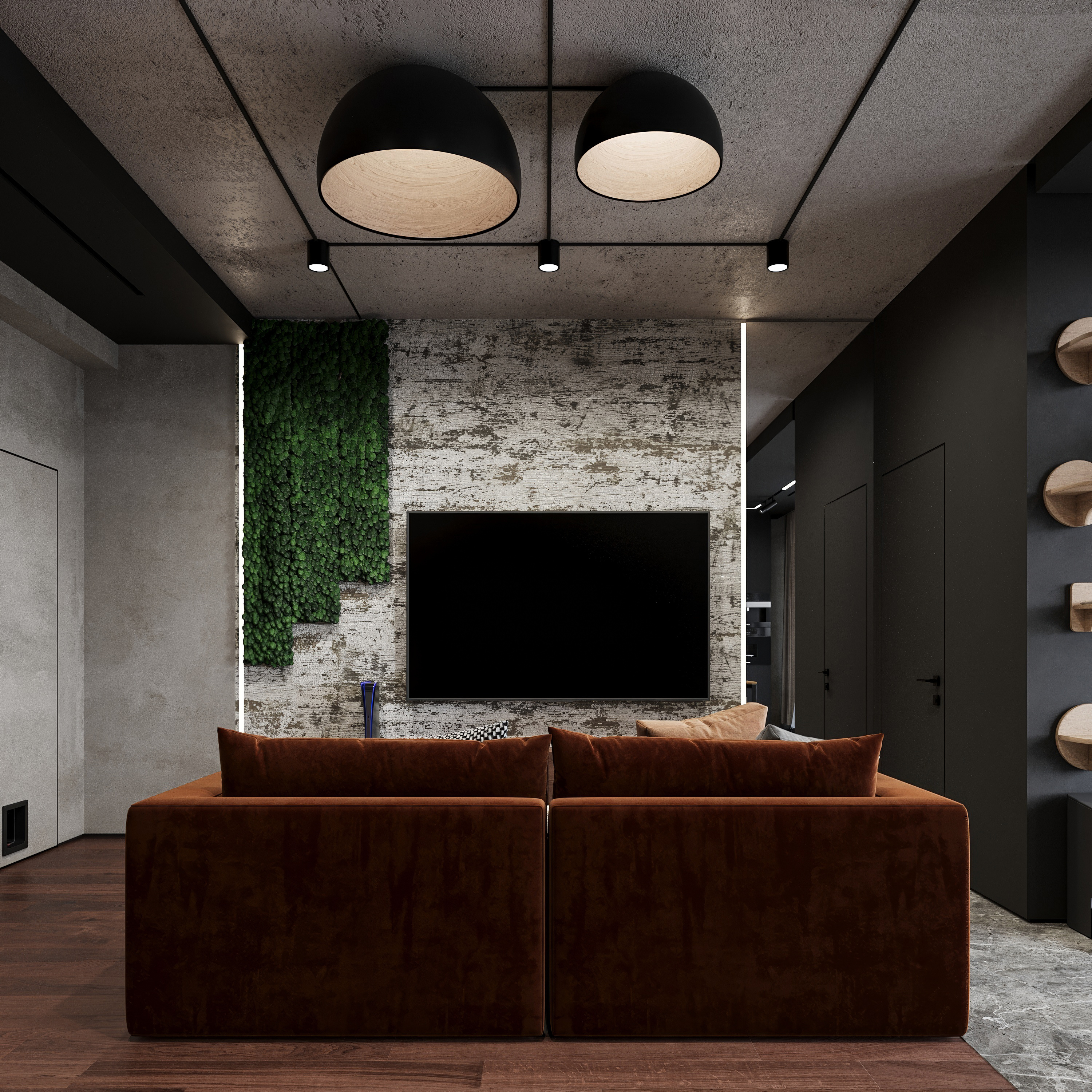 Дизайн интерьера квартиры в ЖК «SkyView» в стиле лофт