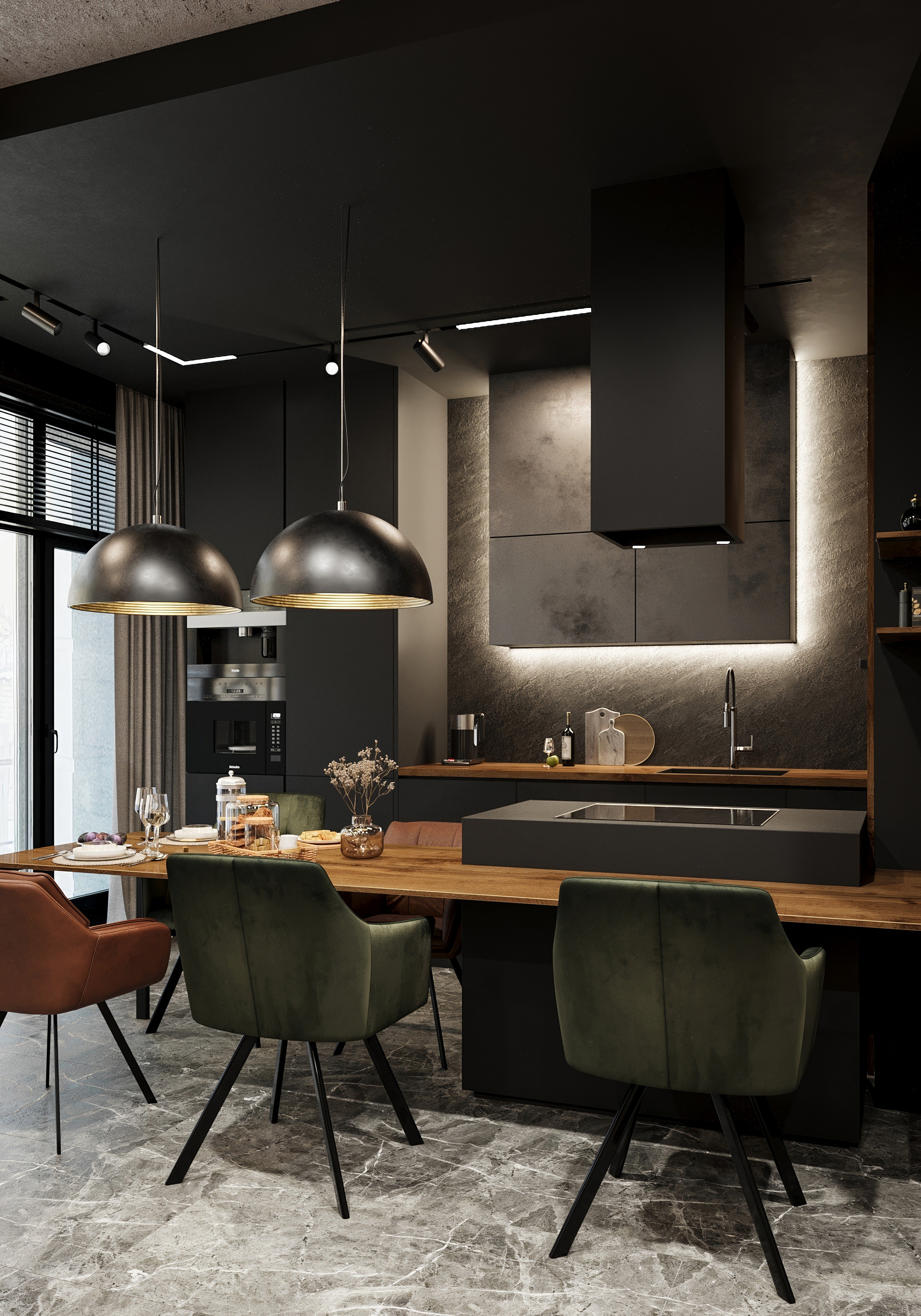 Дизайн интерьера квартиры в ЖК «SkyView» в стиле лофт