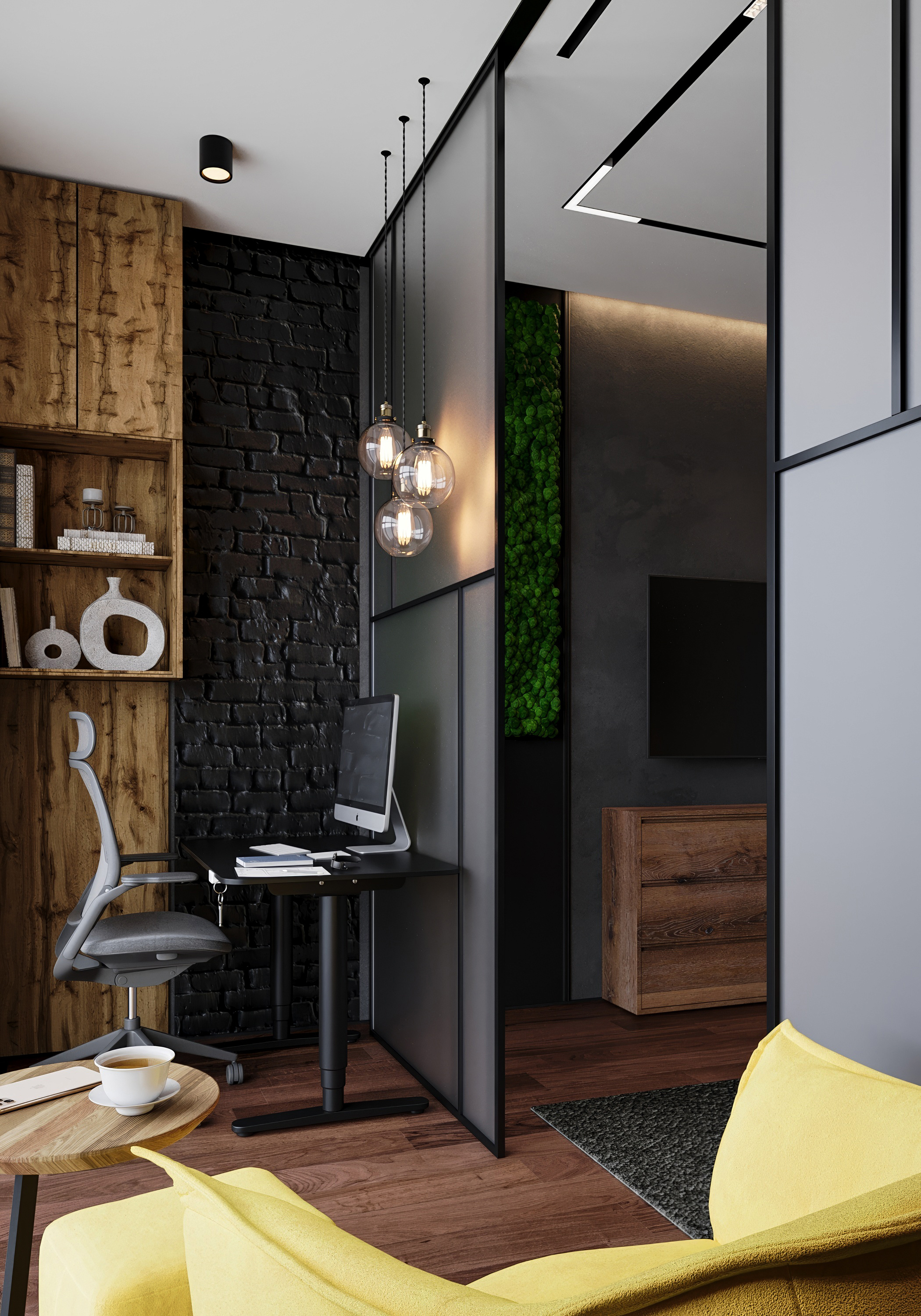 Дизайн интерьера квартиры в ЖК «SkyView» в стиле лофт