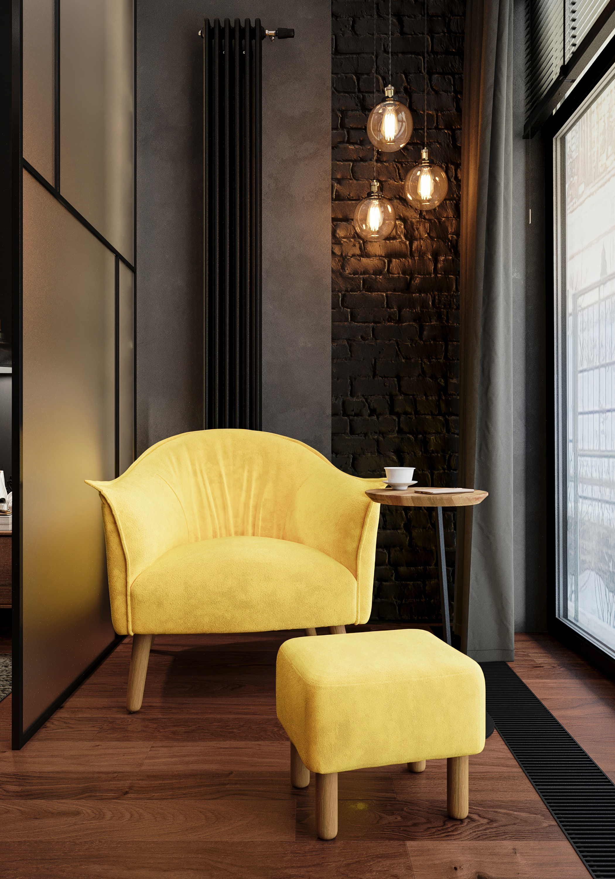 Дизайн интерьера квартиры в ЖК «SkyView» в стиле лофт