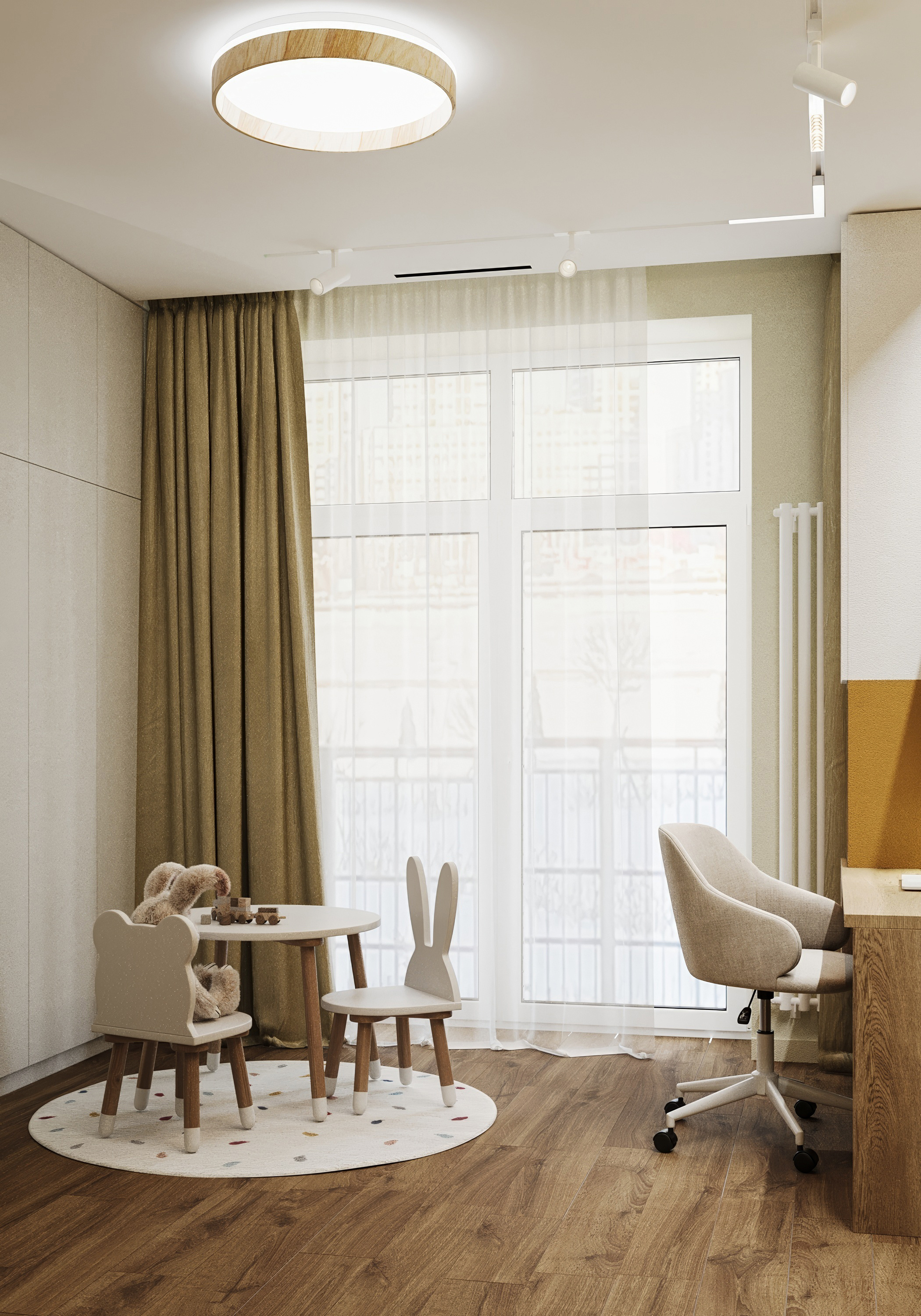 Дизайн интерьера квартиры в ЖК «SkyView» в стиле лофт