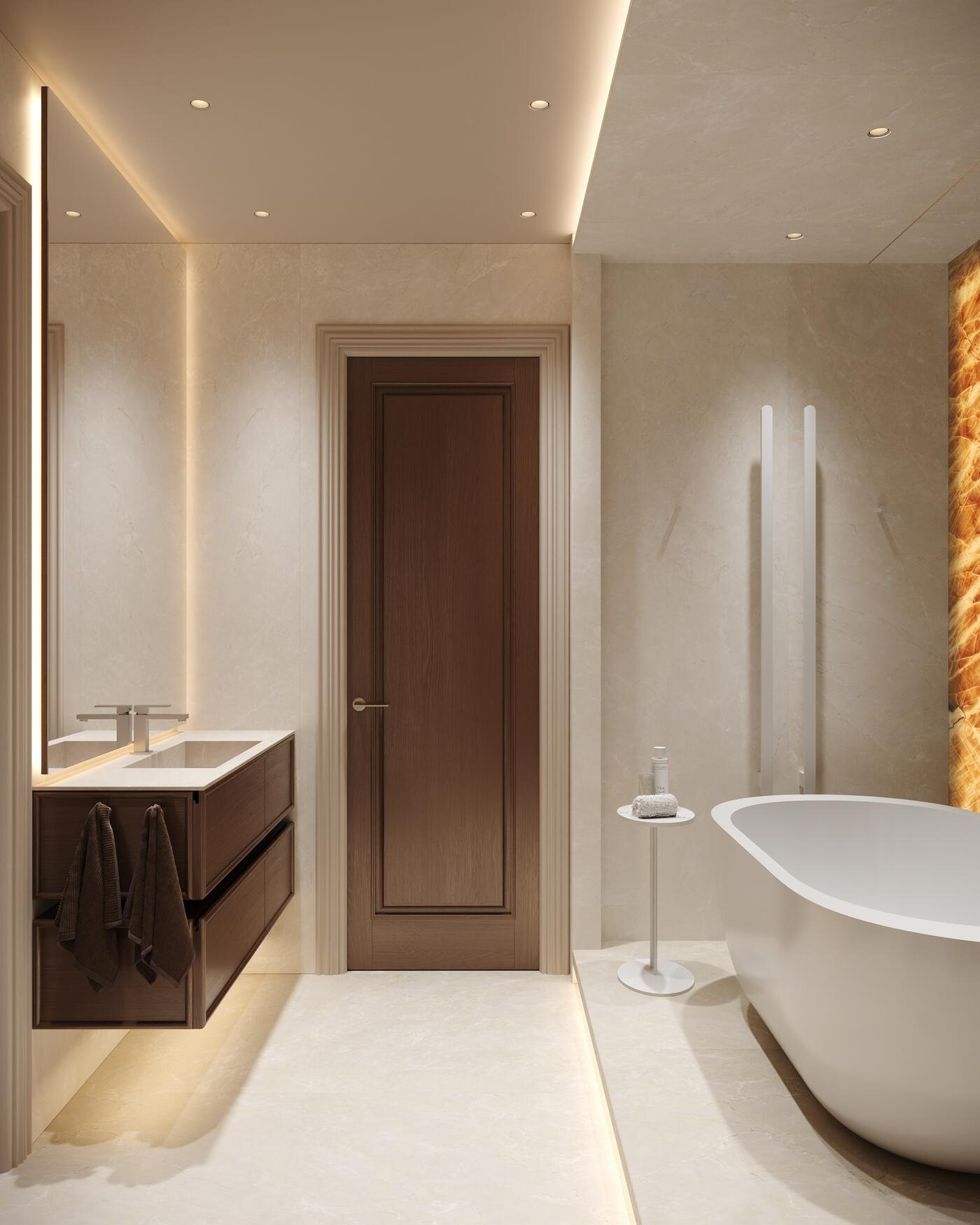 Дизайн-проект квартиры в ЖК «Noble (Нобл)» с элементами американской классики