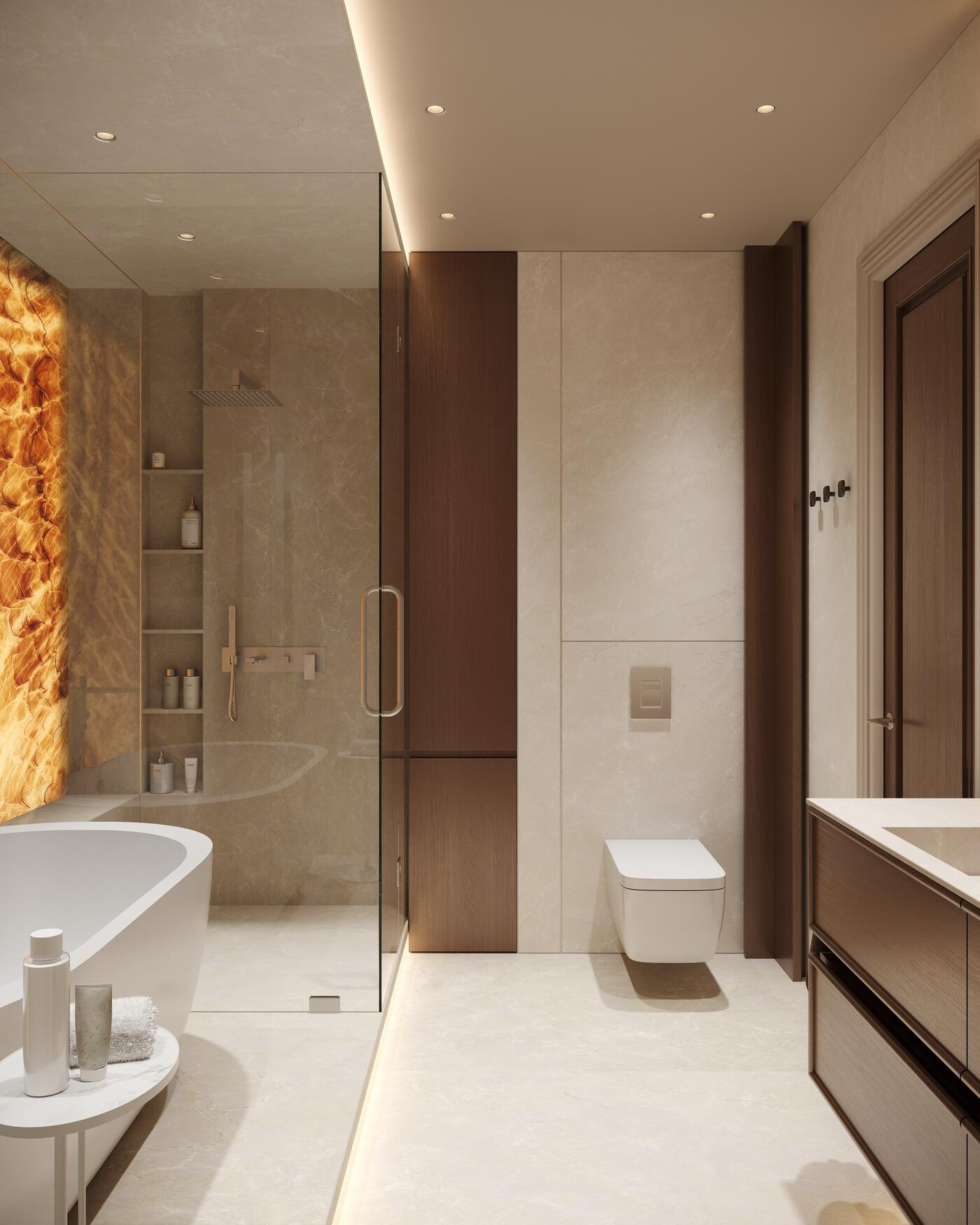 Дизайн-проект квартиры в ЖК «Noble (Нобл)» с элементами американской классики