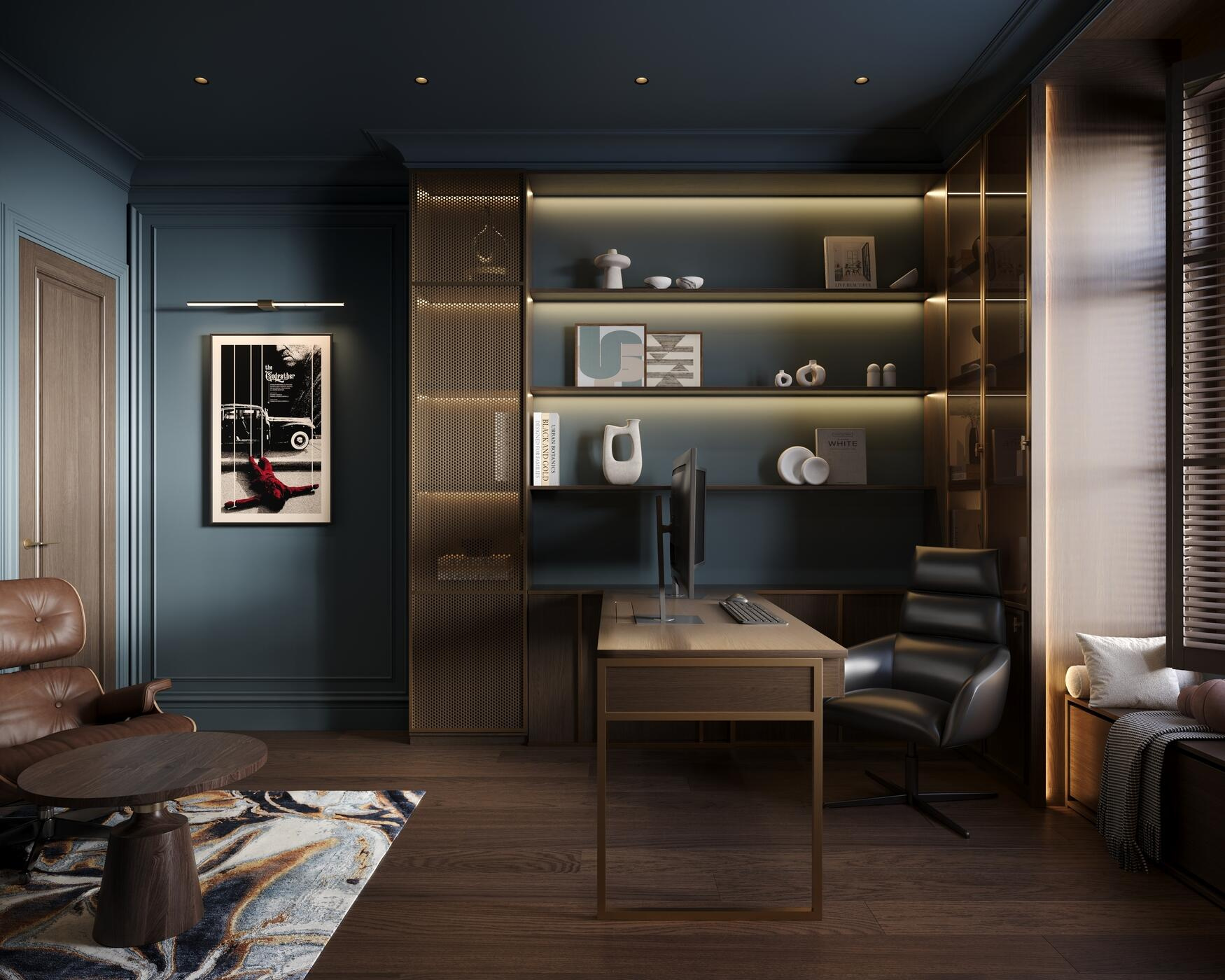 Дизайн-проект квартиры в ЖК «Noble (Нобл)» с элементами американской классики