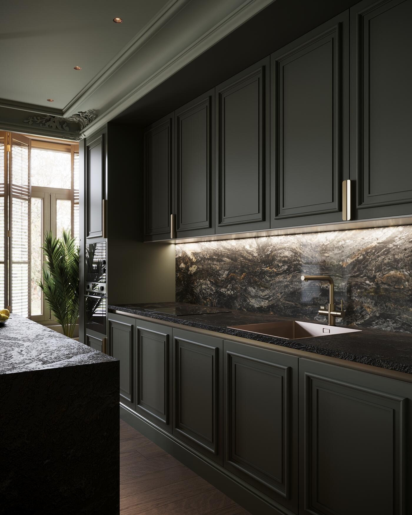 Дизайн-проект квартиры в ЖК «Noble (Нобл)» с элементами американской классики