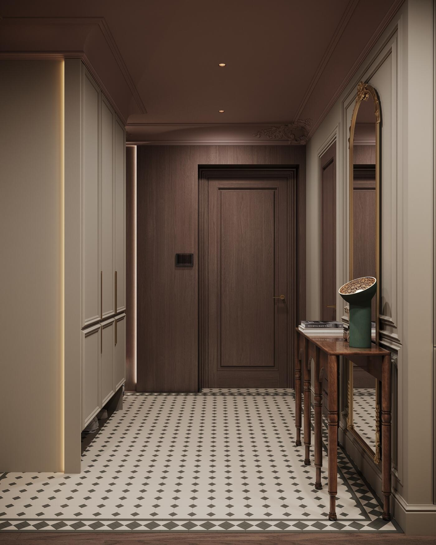 Дизайн-проект квартиры в ЖК «Noble (Нобл)» с элементами американской классики