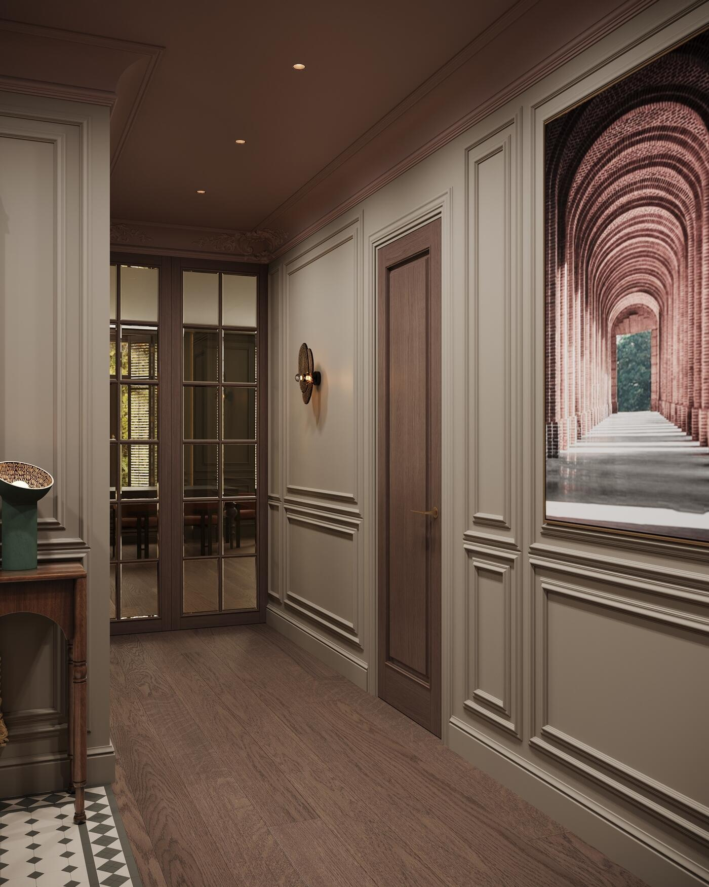 Дизайн-проект квартиры в ЖК «Noble (Нобл)» с элементами американской классики