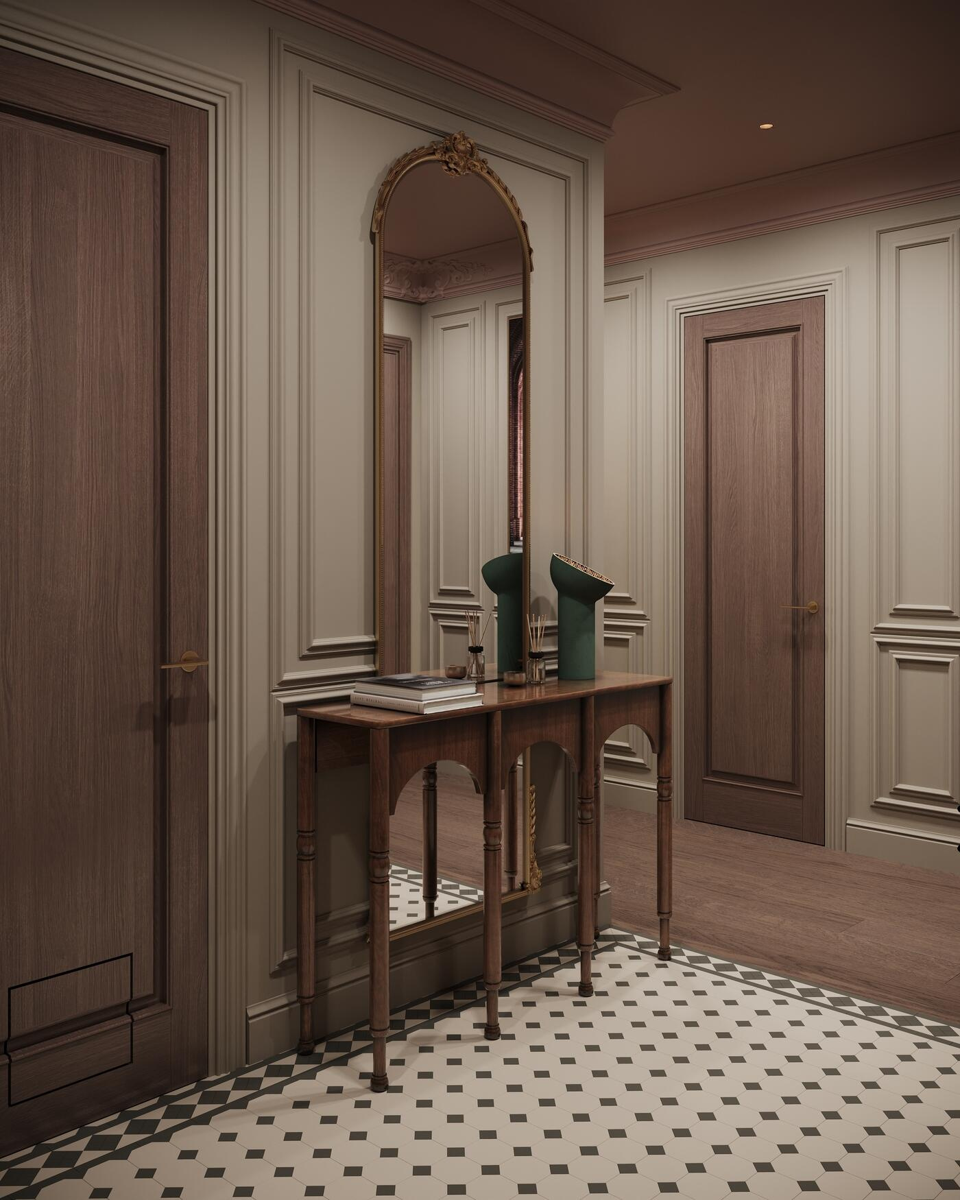 Дизайн-проект квартиры в ЖК «Noble (Нобл)» с элементами американской классики