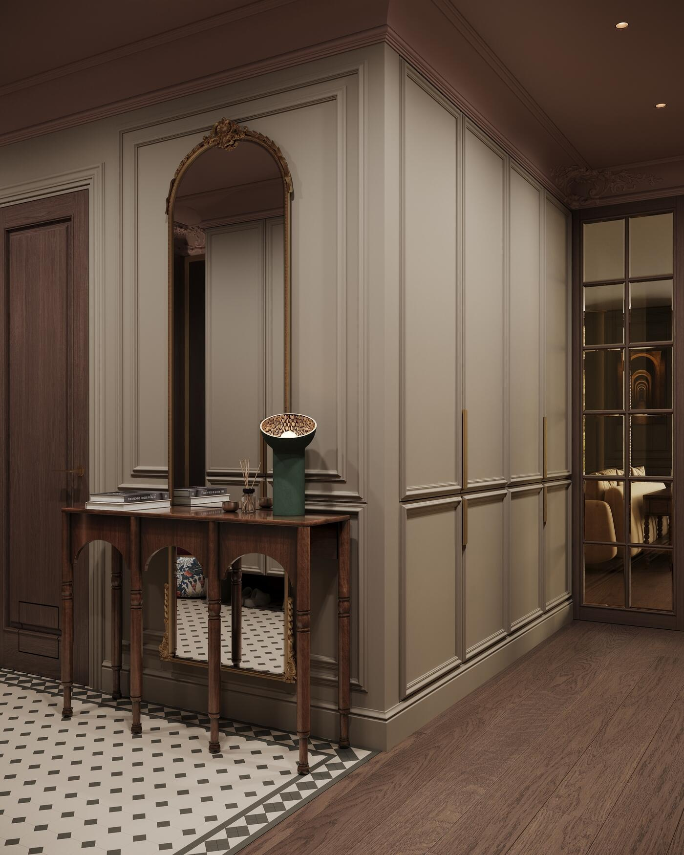 Дизайн-проект квартиры в ЖК «Noble (Нобл)» с элементами американской классики