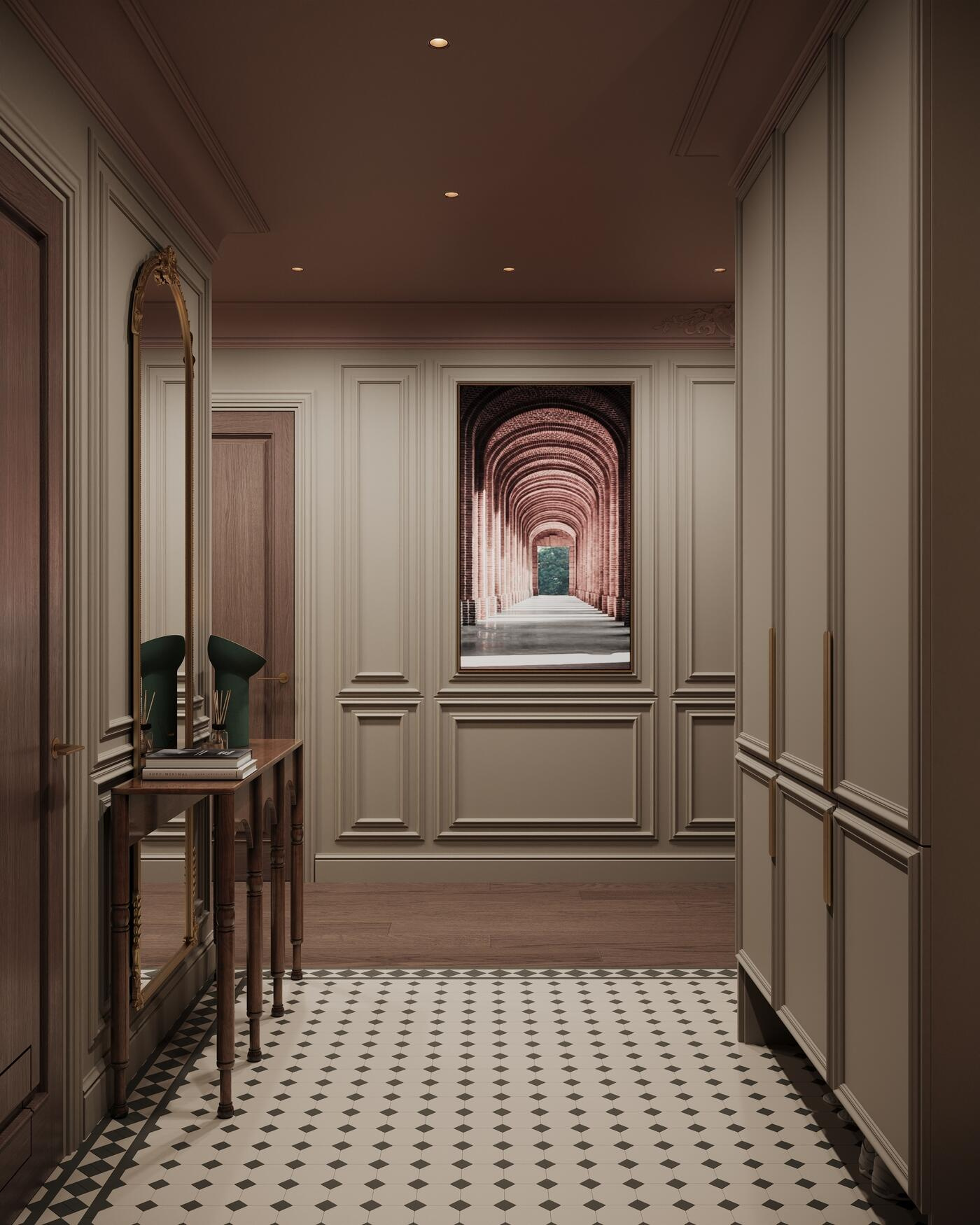 Дизайн-проект квартиры в ЖК «Noble (Нобл)» с элементами американской классики