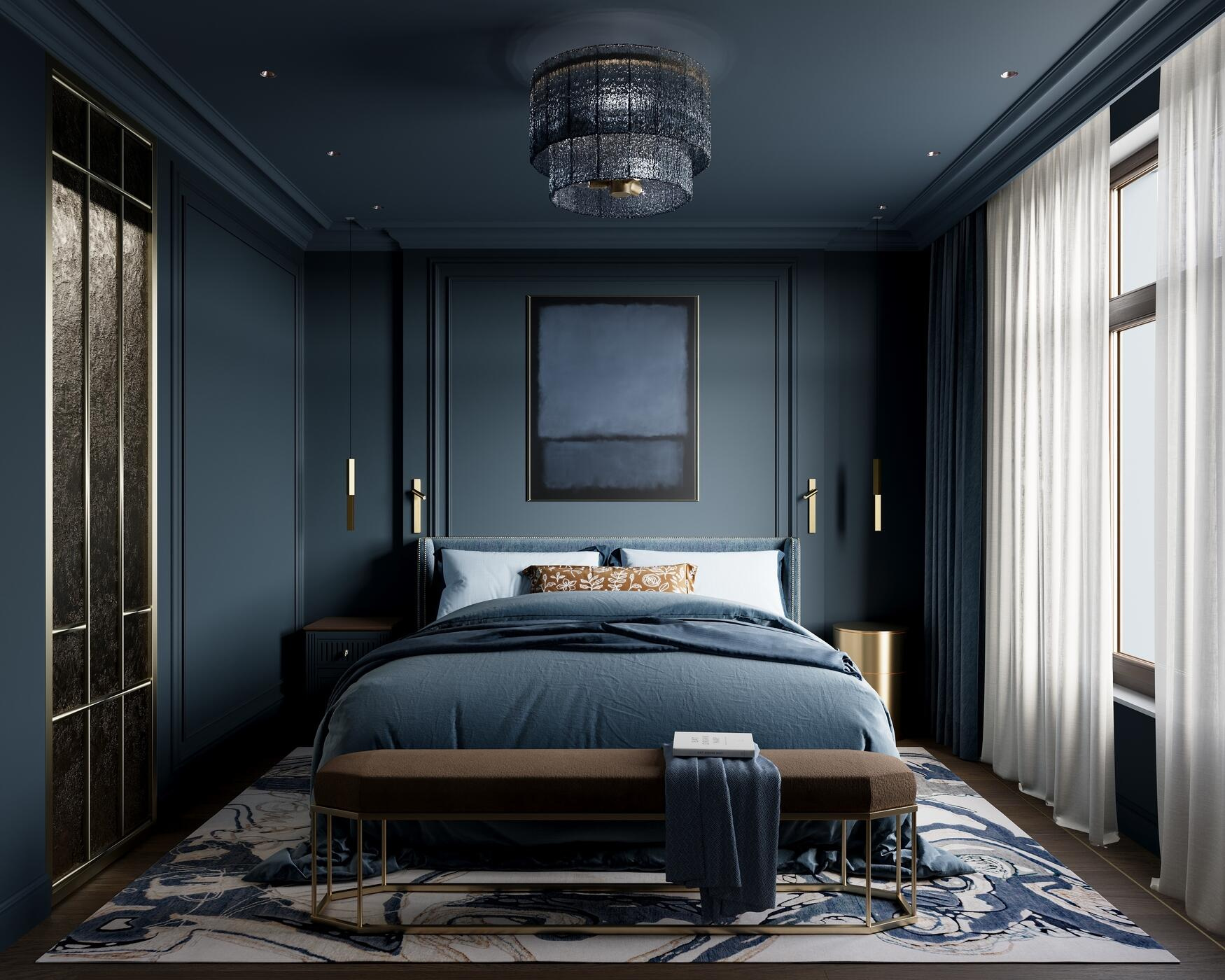 Дизайн-проект квартиры в ЖК «Noble (Нобл)» с элементами американской классики