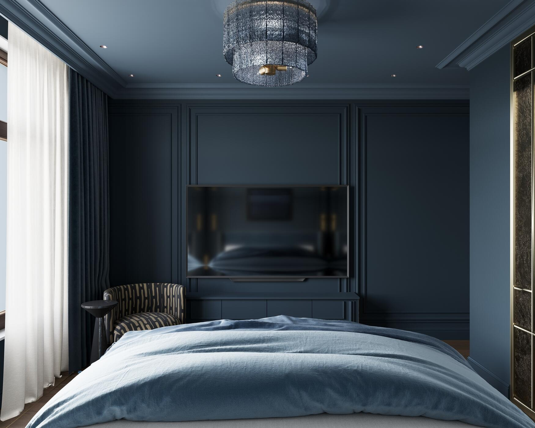 Дизайн-проект квартиры в ЖК «Noble (Нобл)» с элементами американской классики