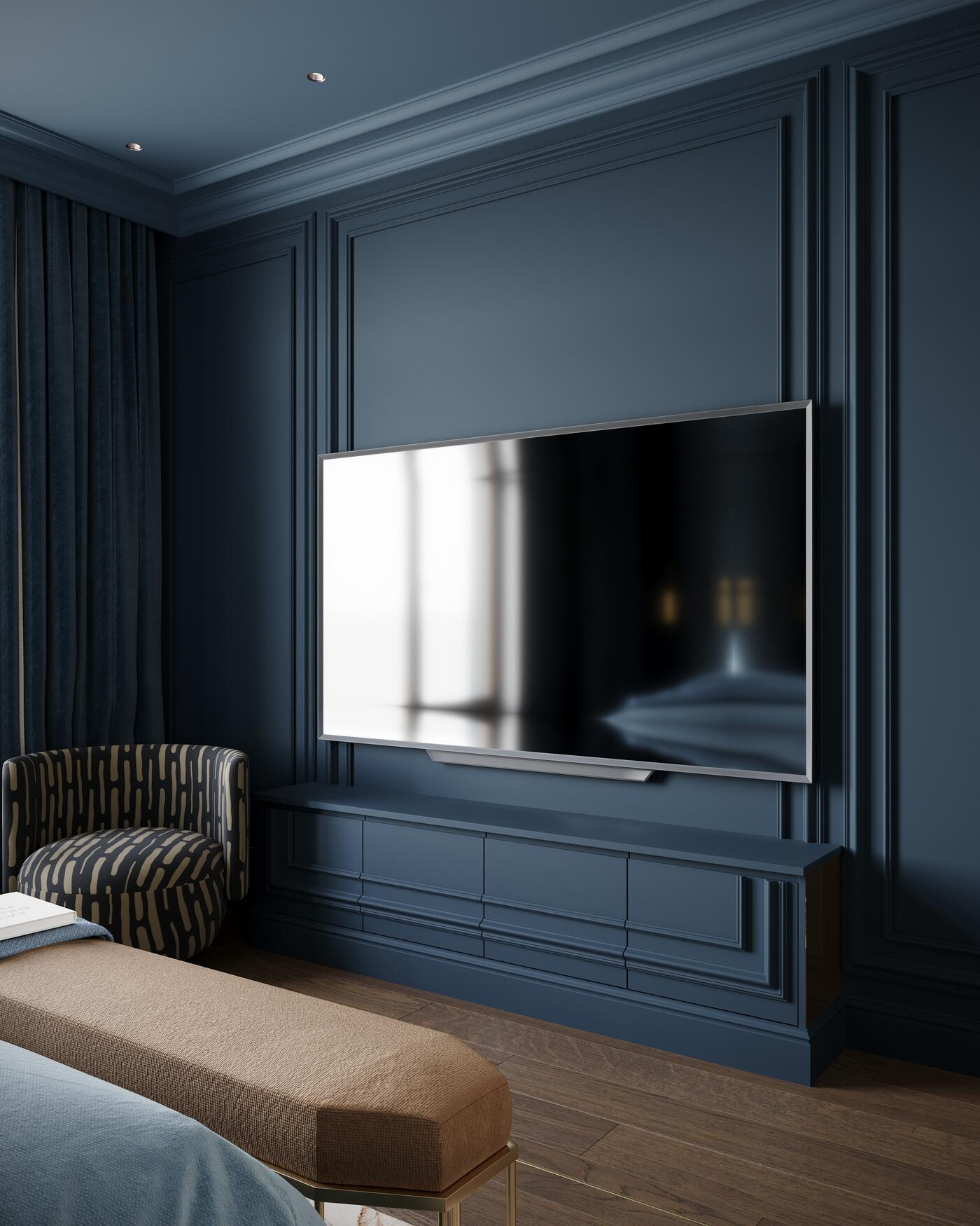 Дизайн-проект квартиры в ЖК «Noble (Нобл)» с элементами американской классики