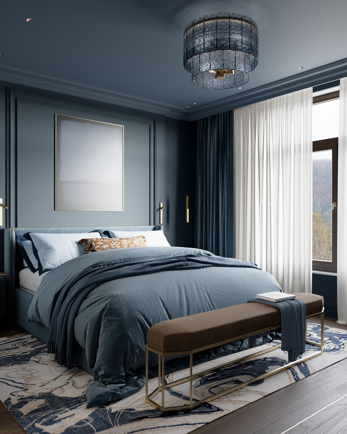 Дизайн-проект квартиры в ЖК «Noble (Нобл)» с элементами американской классики