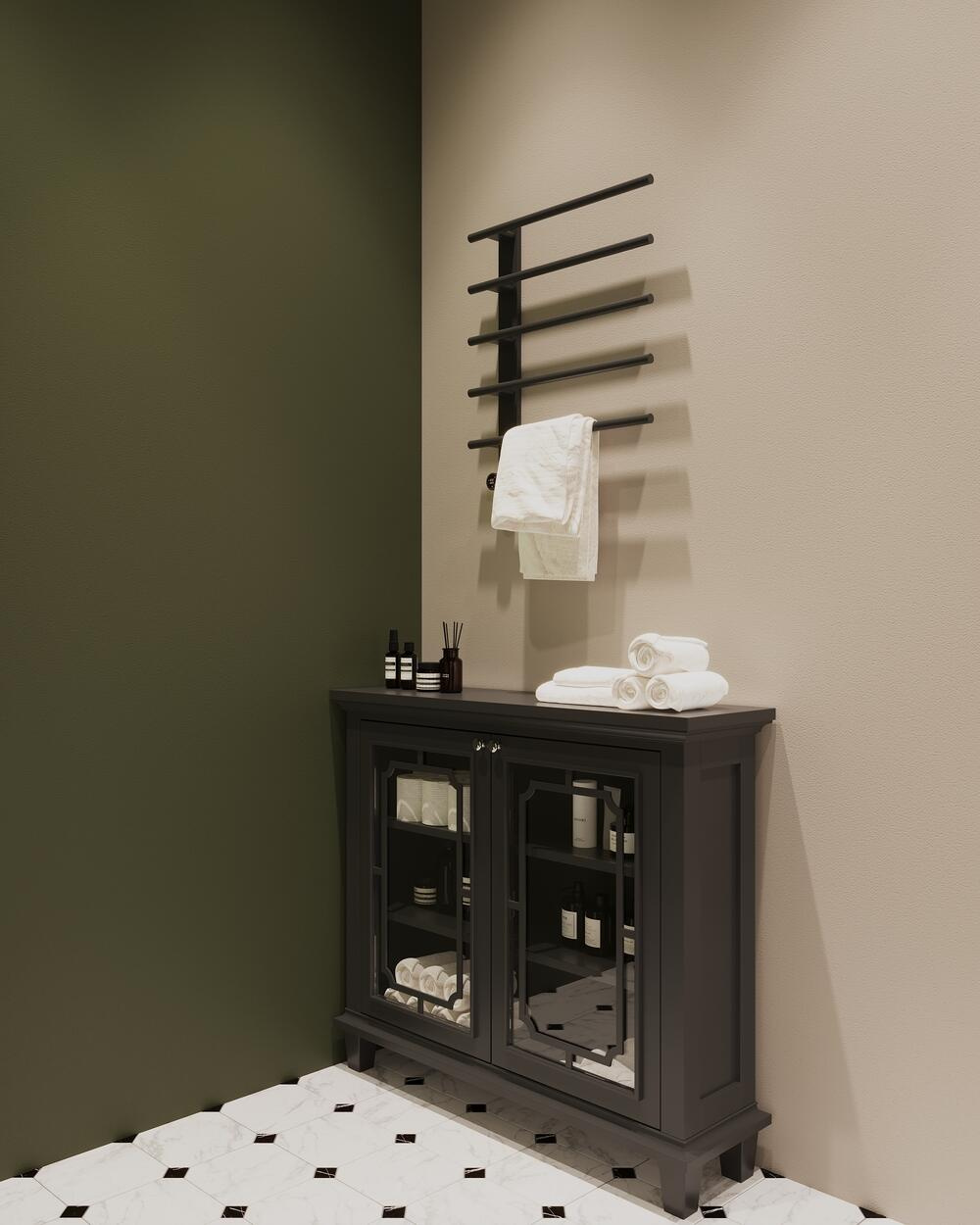 Дизайн интерьера квартиры в ЖК «Полянка/44» в стиле эклектика