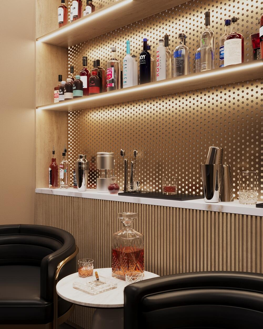 Дизайн интерьера квартиры в ЖК «Полянка/44» в стиле эклектика