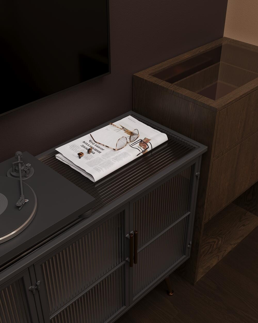 Дизайн интерьера квартиры в ЖК «Полянка/44» в стиле эклектика