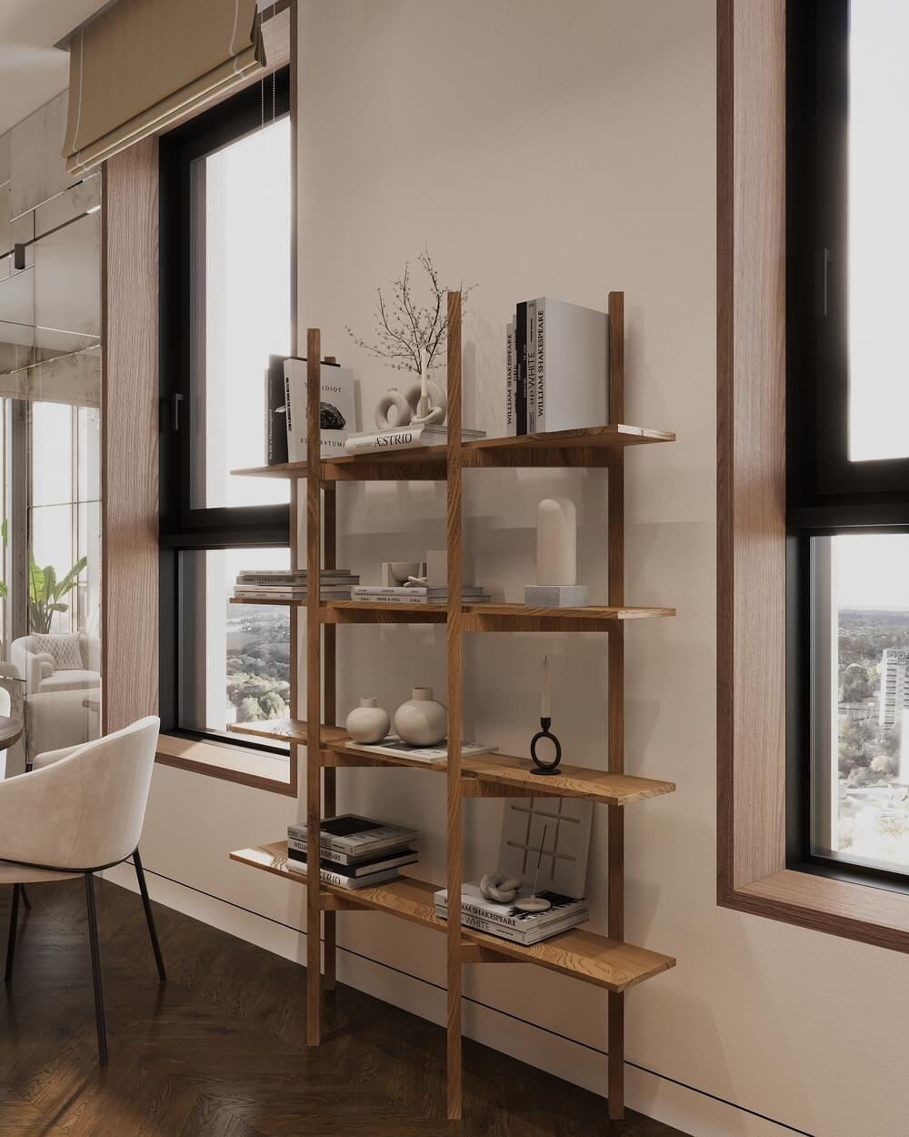 Дизайн интерьера квартиры в ЖК «Полянка/44» в стиле эклектика