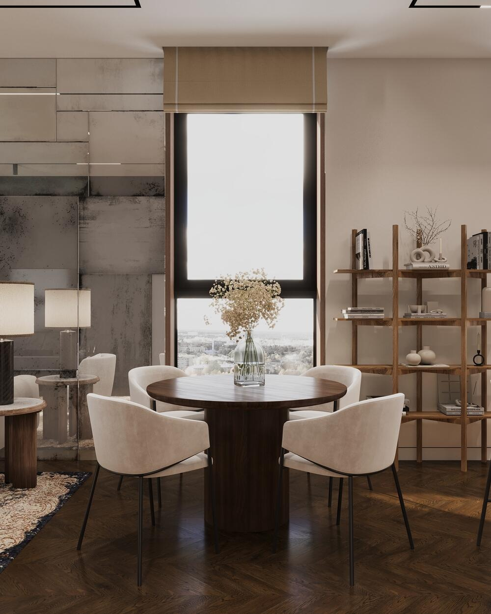 Дизайн интерьера квартиры в ЖК «Полянка/44» в стиле эклектика