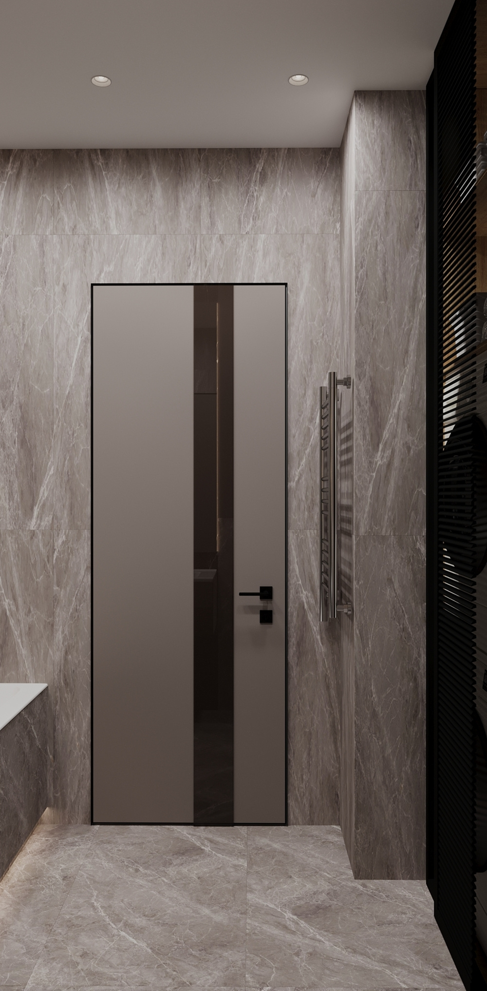 Дизайн-проект квартиры в ЖК «Afi Tower (Афи Тауэр)» в стиле современный минимализм