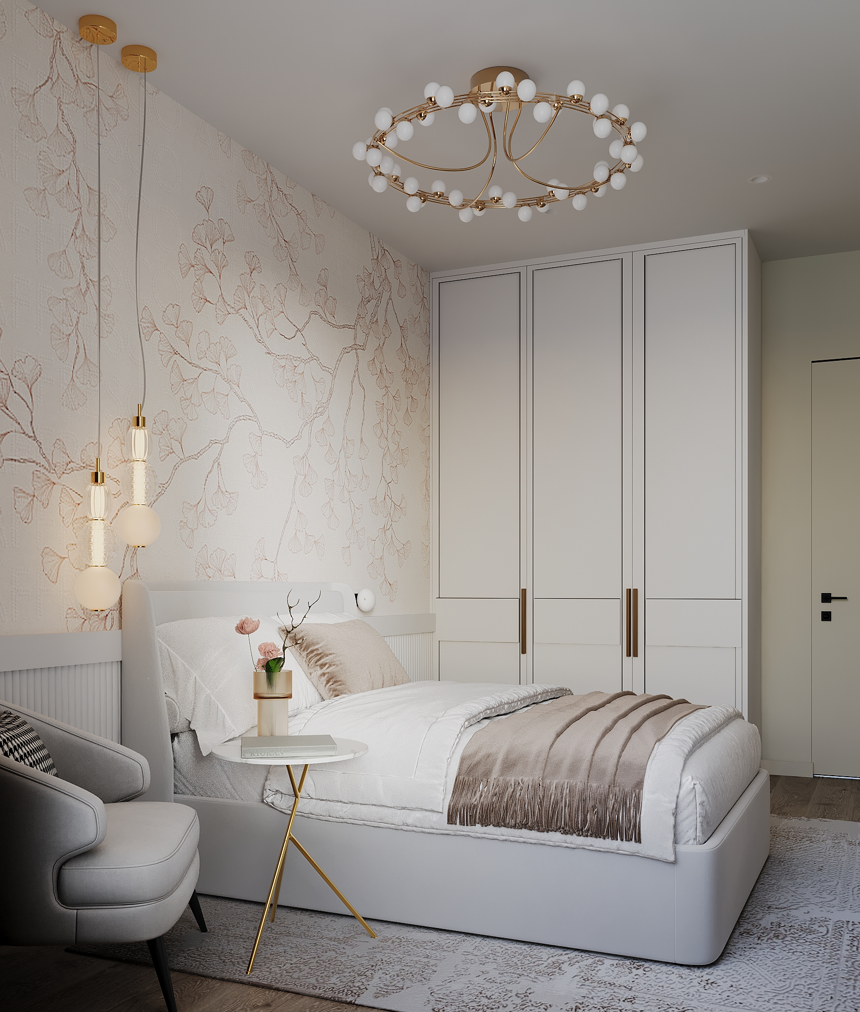 Дизайн-проект квартиры в ЖК «Afi Tower (Афи Тауэр)» в стиле современный минимализм