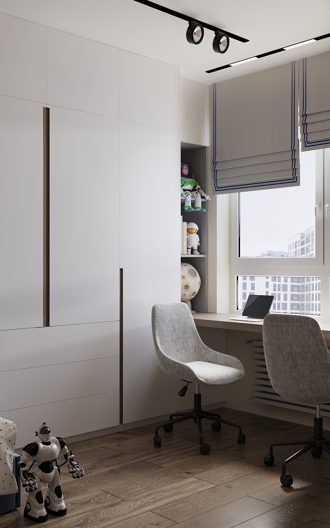 Дизайн-проект квартиры в ЖК «Afi Tower (Афи Тауэр)» в стиле современный минимализм