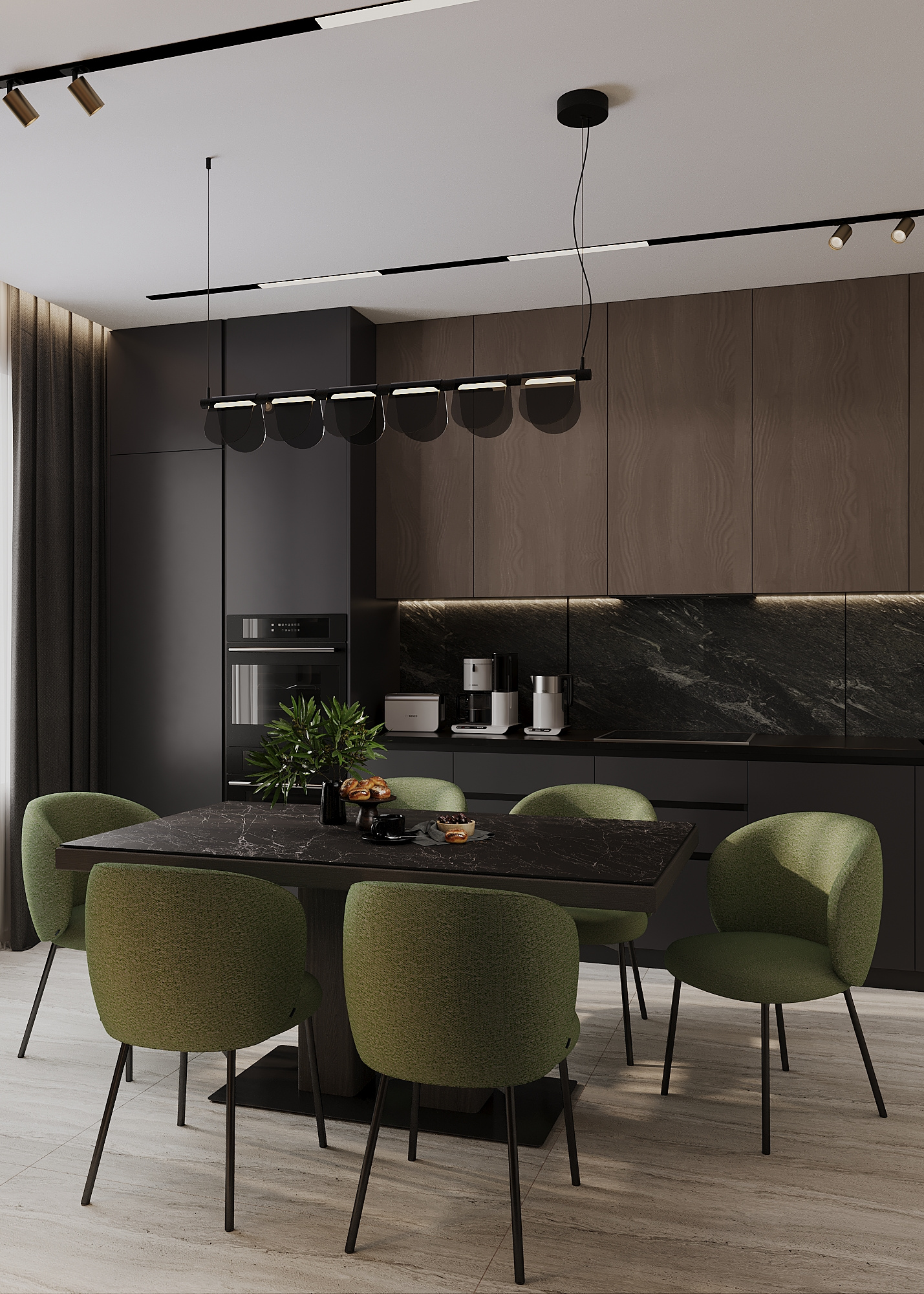 Дизайн-проект квартиры в ЖК «Afi Tower (Афи Тауэр)» в стиле современный минимализм