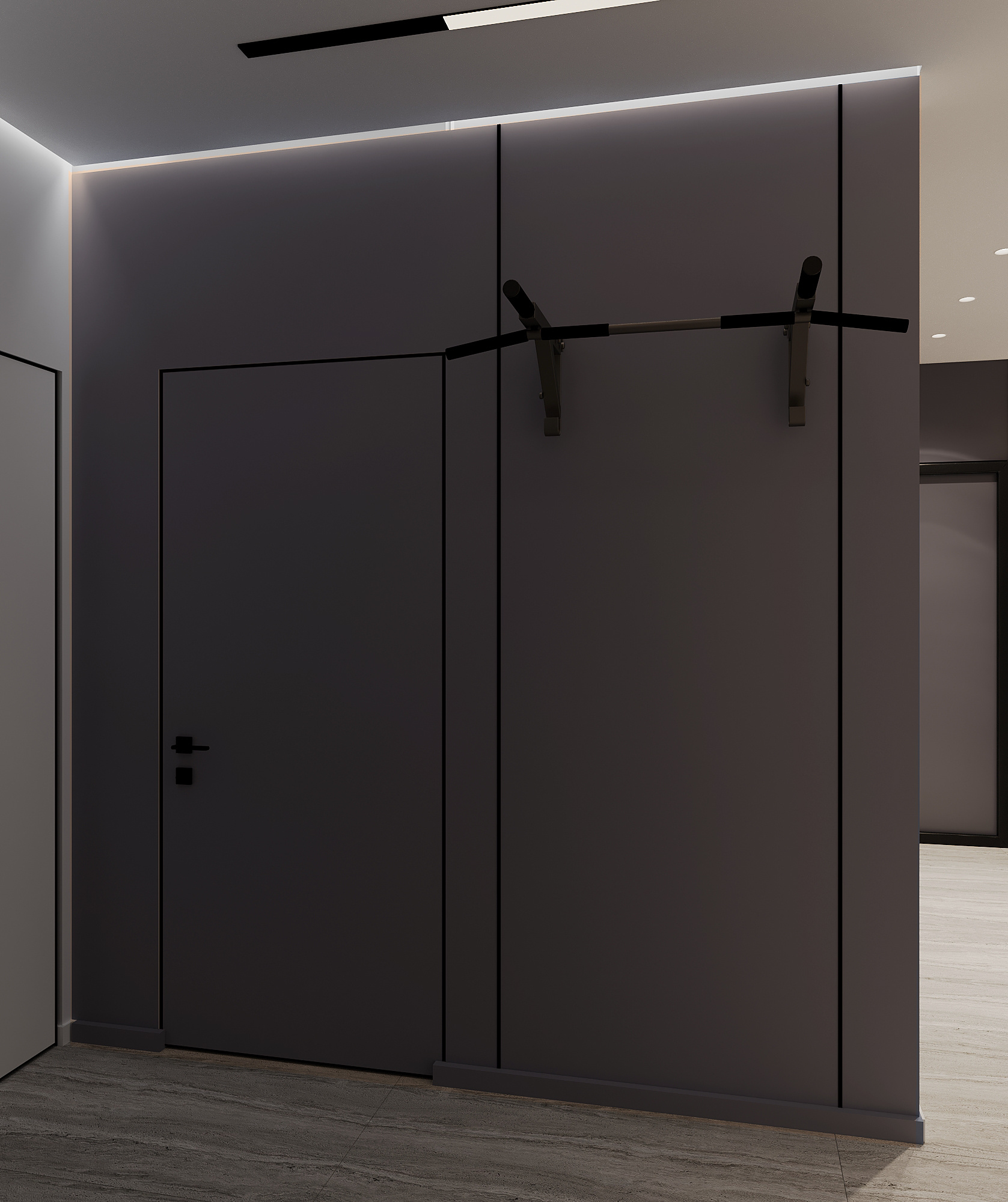 Дизайн-проект квартиры в ЖК «Afi Tower (Афи Тауэр)» в стиле современный минимализм