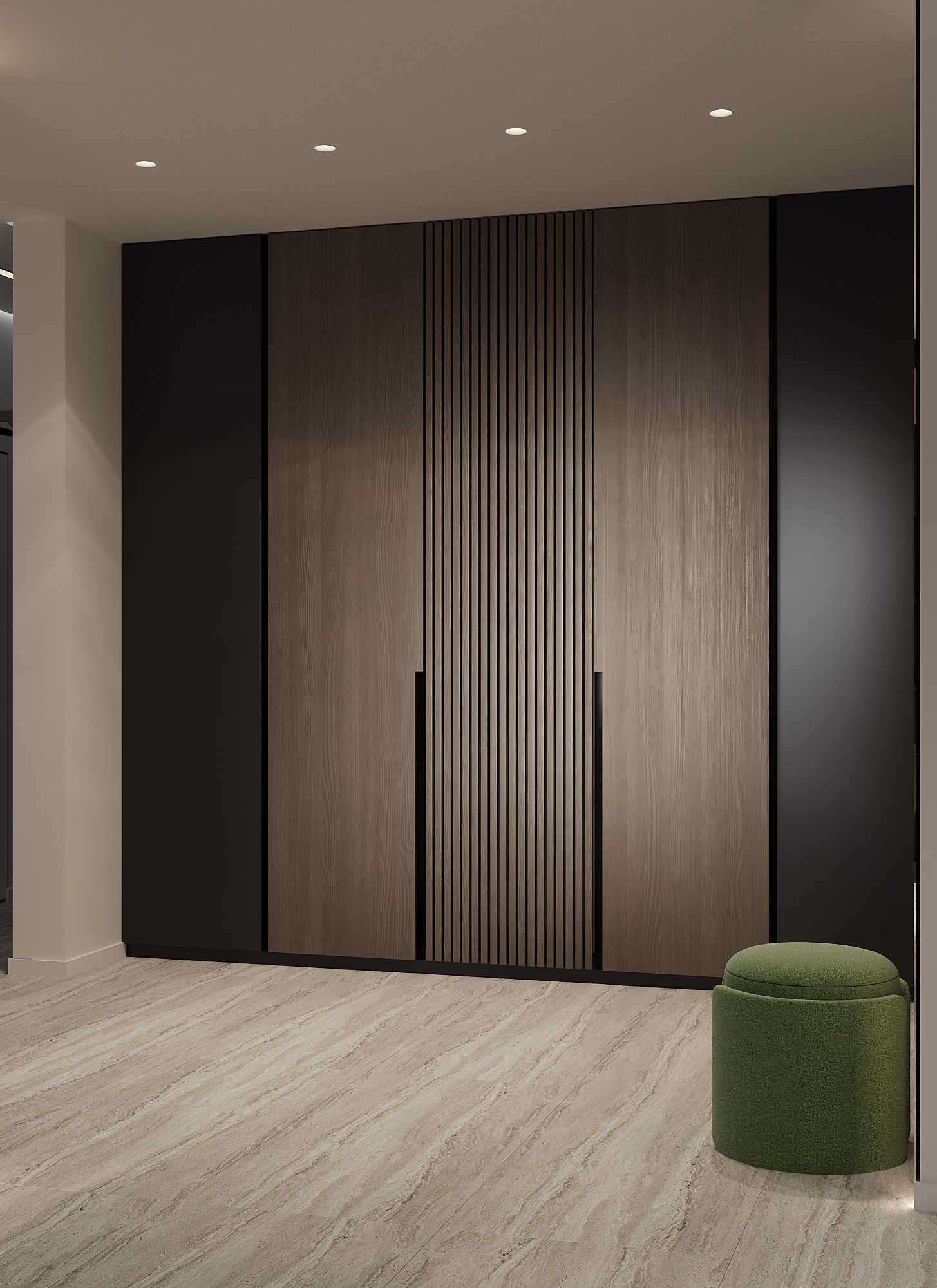 Дизайн-проект квартиры в ЖК «Afi Tower (Афи Тауэр)» в стиле современный минимализм