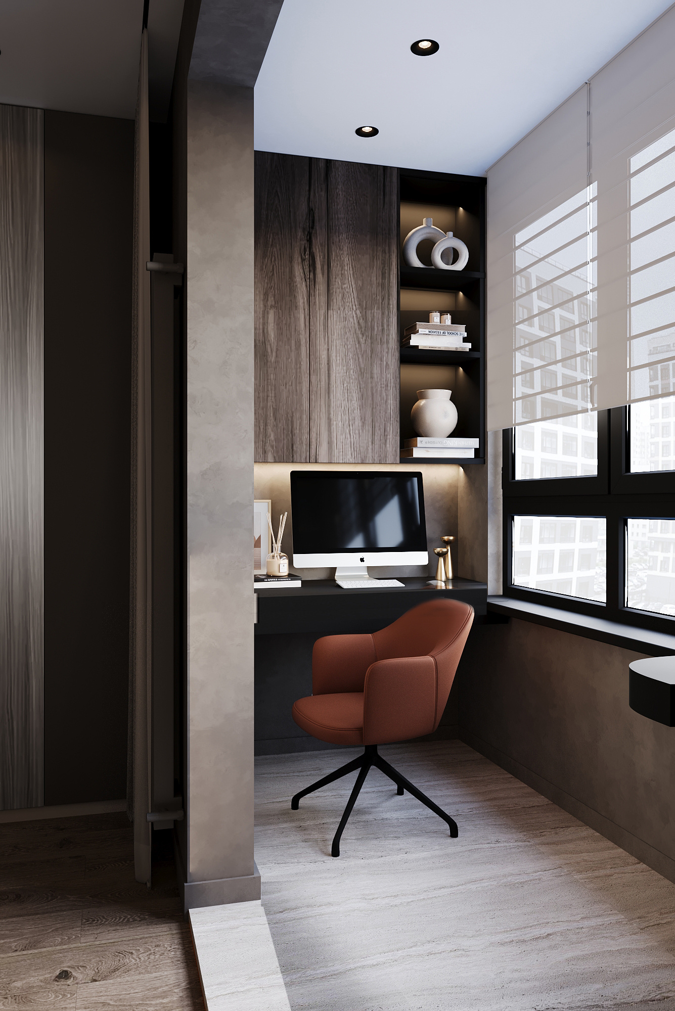 Дизайн-проект квартиры в ЖК «Afi Tower (Афи Тауэр)» в стиле современный минимализм