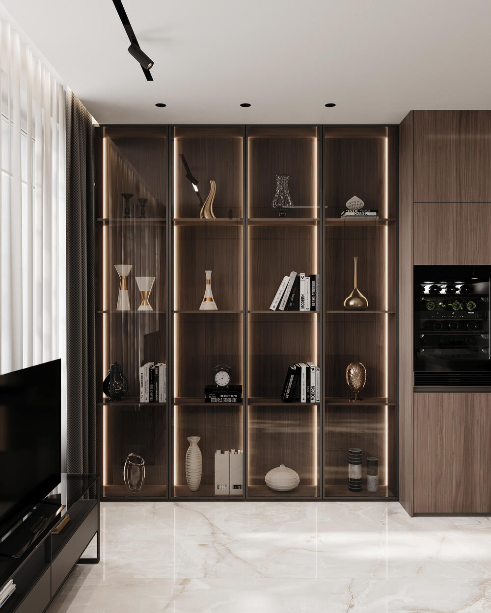 Дизайн интерьера квартиры в ЖК «Bakunina 33 (Бакунина 33)» в стиле современного минимализма