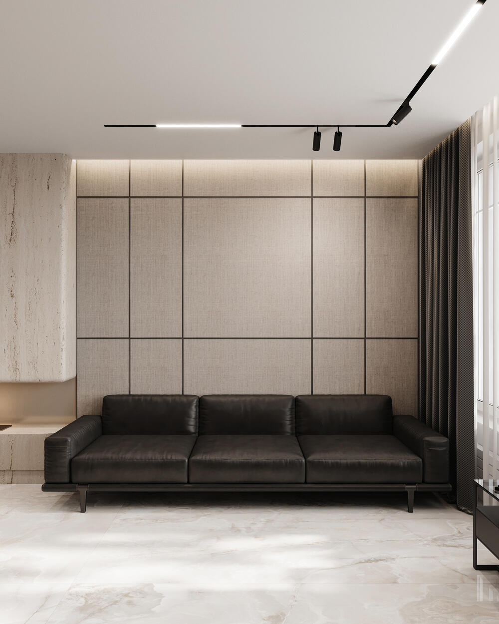 Дизайн интерьера квартиры в ЖК «Bakunina 33 (Бакунина 33)» в стиле современного минимализма