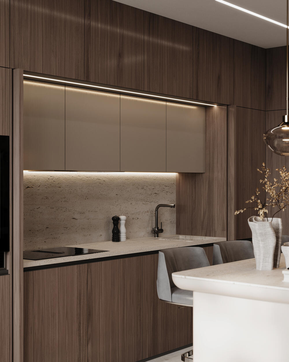 Дизайн интерьера квартиры в ЖК «Bakunina 33 (Бакунина 33)» в стиле современного минимализма