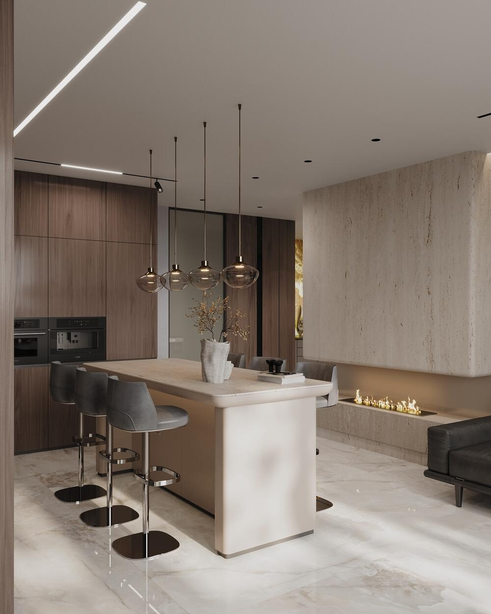 Дизайн интерьера квартиры в ЖК «Bakunina 33 (Бакунина 33)» в стиле современного минимализма