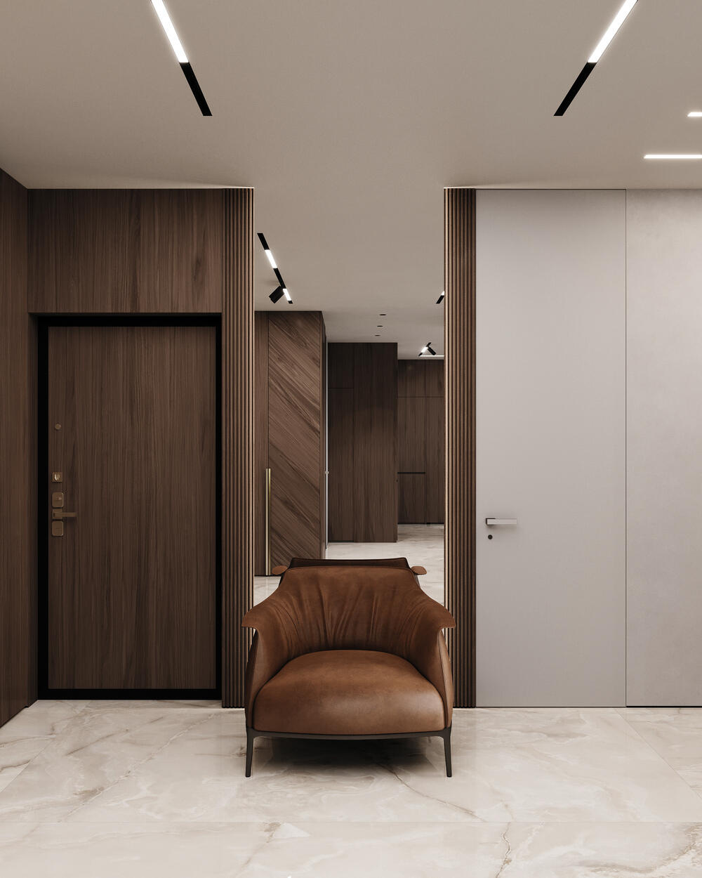 Дизайн интерьера квартиры в ЖК «Bakunina 33 (Бакунина 33)» в стиле современного минимализма