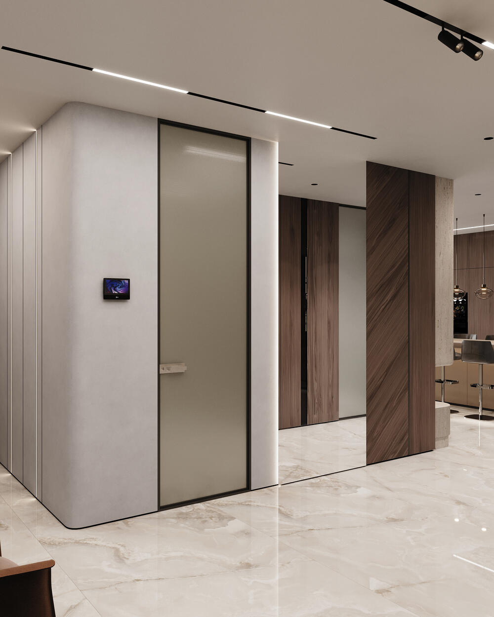 Дизайн интерьера квартиры в ЖК «Bakunina 33 (Бакунина 33)» в стиле современного минимализма