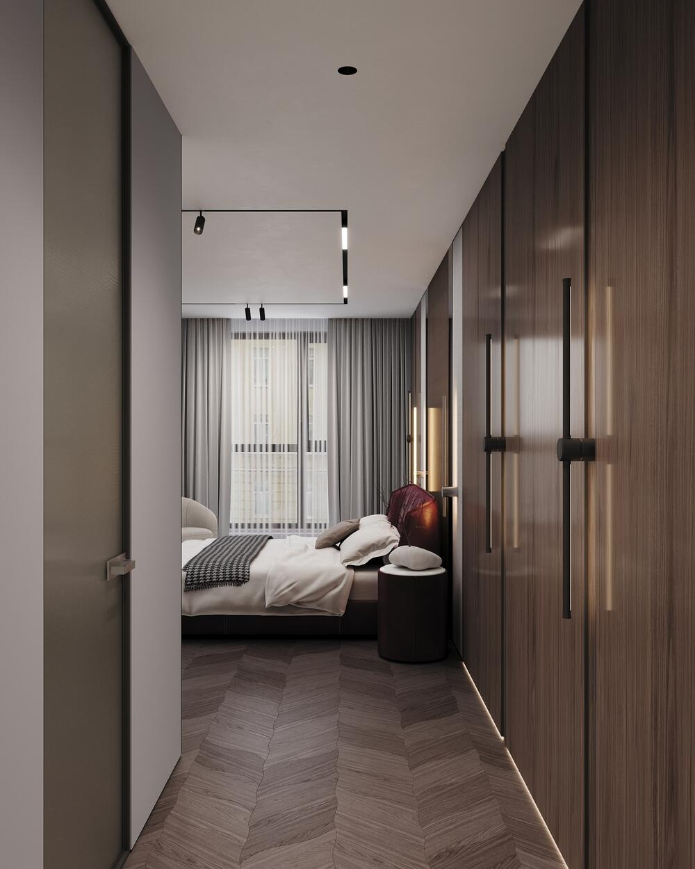 Дизайн интерьера квартиры в ЖК «Bakunina 33 (Бакунина 33)» в стиле современного минимализма