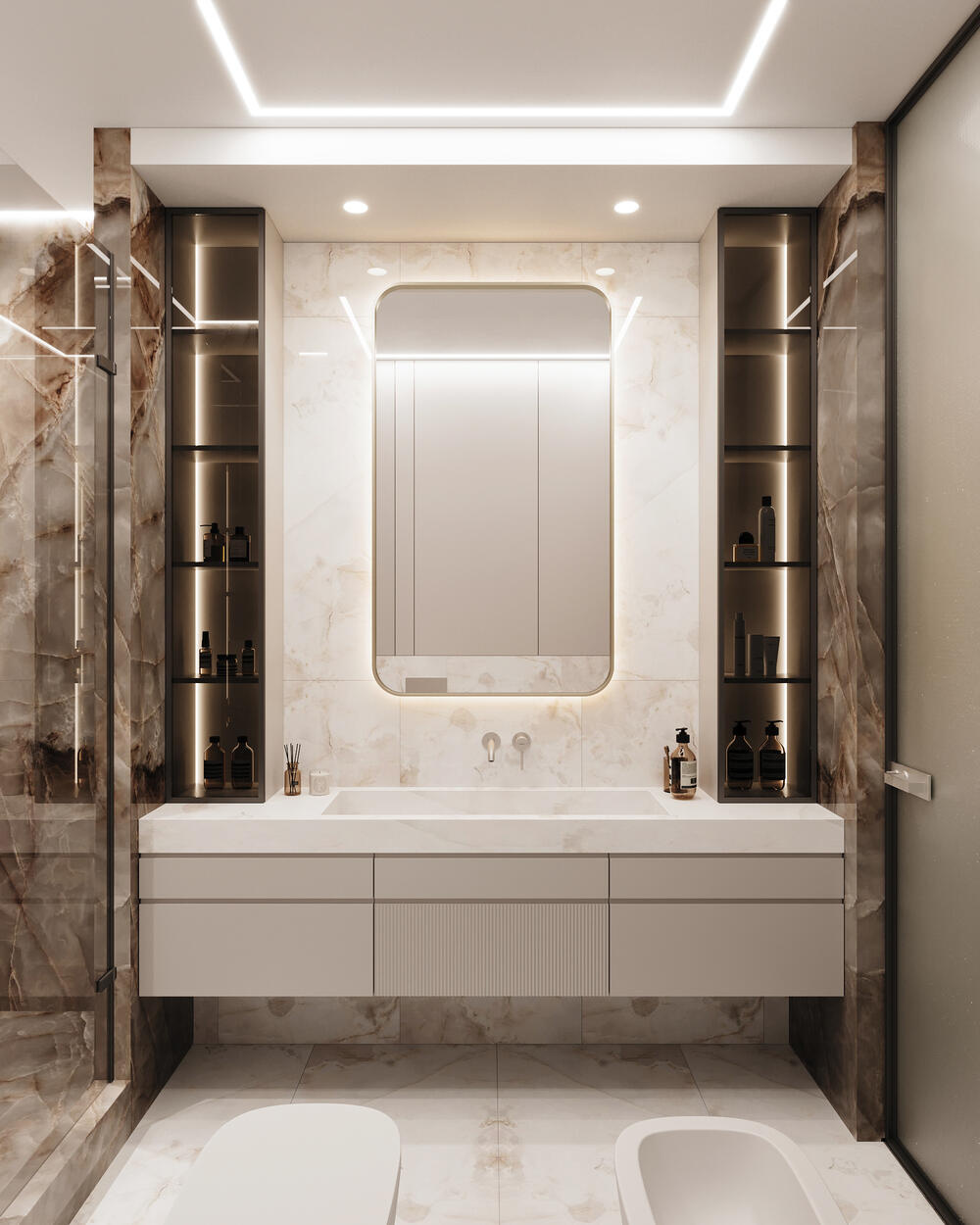 Дизайн интерьера квартиры в ЖК «Bakunina 33 (Бакунина 33)» в стиле современного минимализма