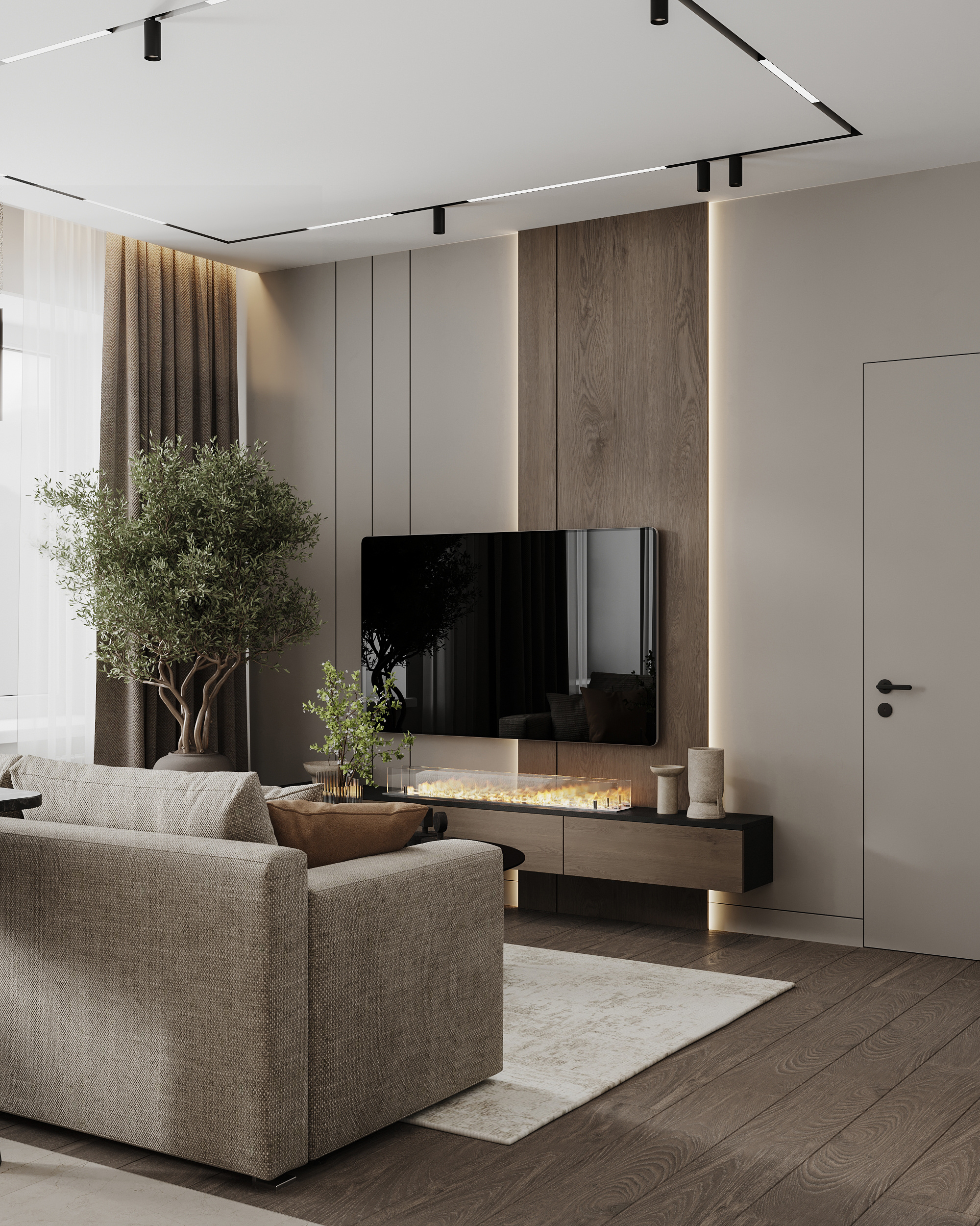Дизайн-проект квартиры в ЖК «NEVA RESIDENCE» с элементами минимализма