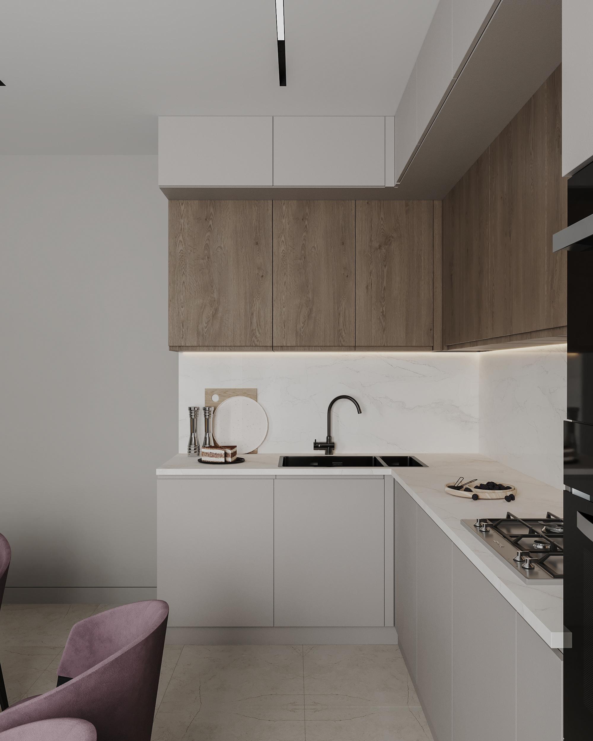 Дизайн-проект квартиры в ЖК «NEVA RESIDENCE» с элементами минимализма
