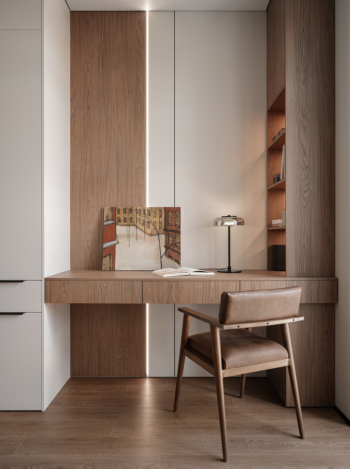 Квартира с продуманной подсветкой для молодой пары