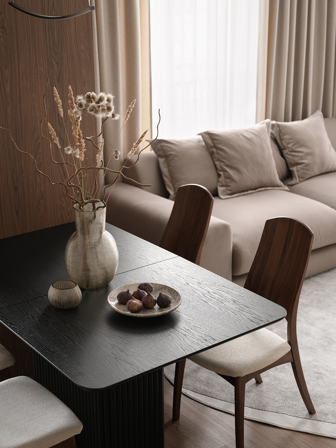 Квартира с продуманной подсветкой для молодой пары