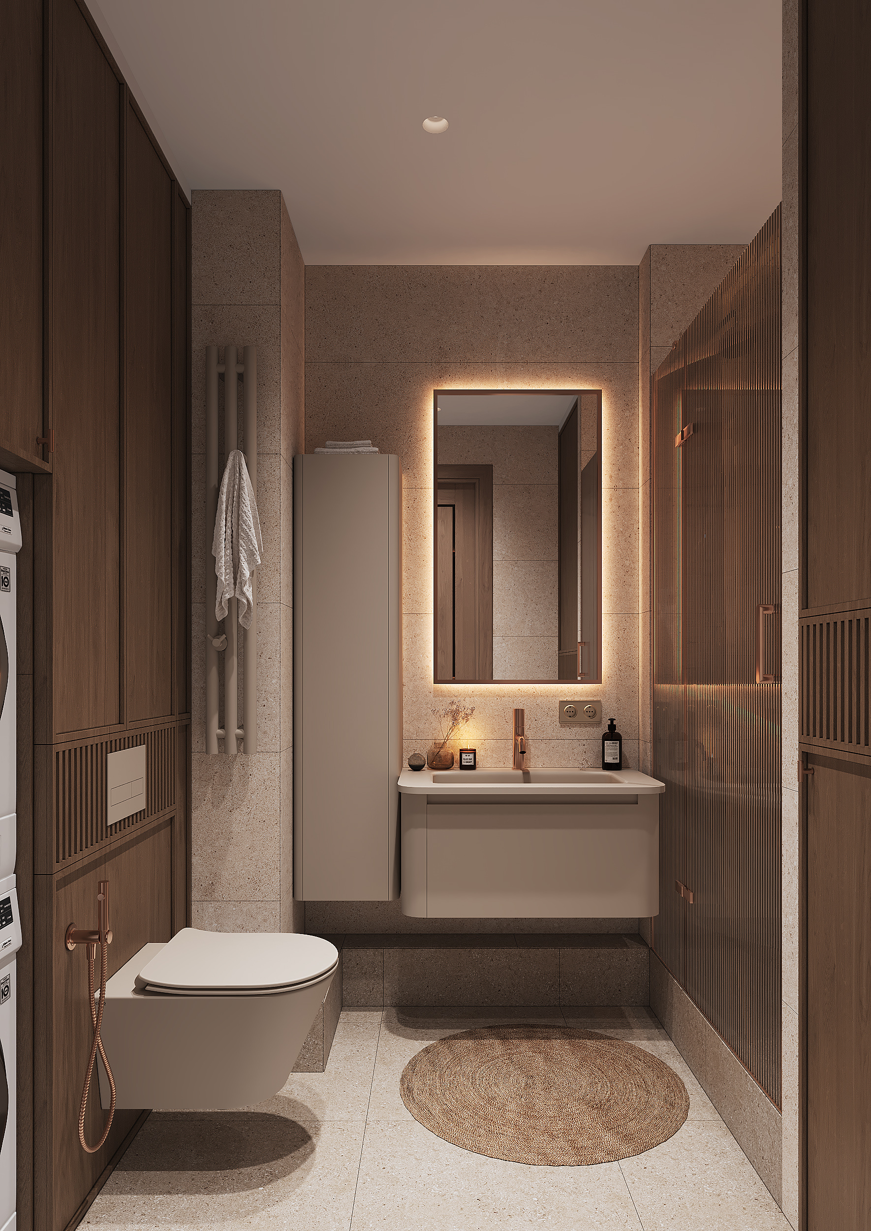 Дизайн-проект Жк Дефанс Стиль Джапанди