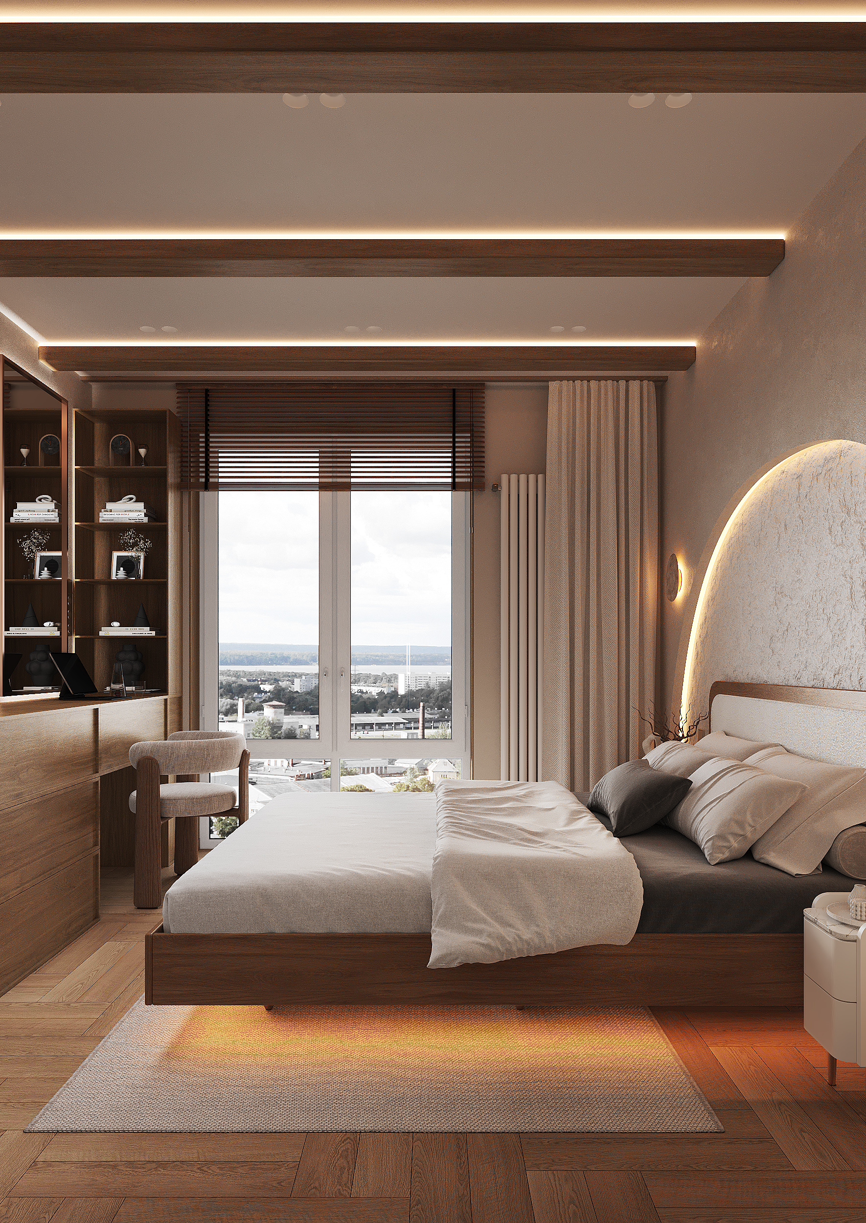 Дизайн-проект Жк Дефанс Стиль Джапанди