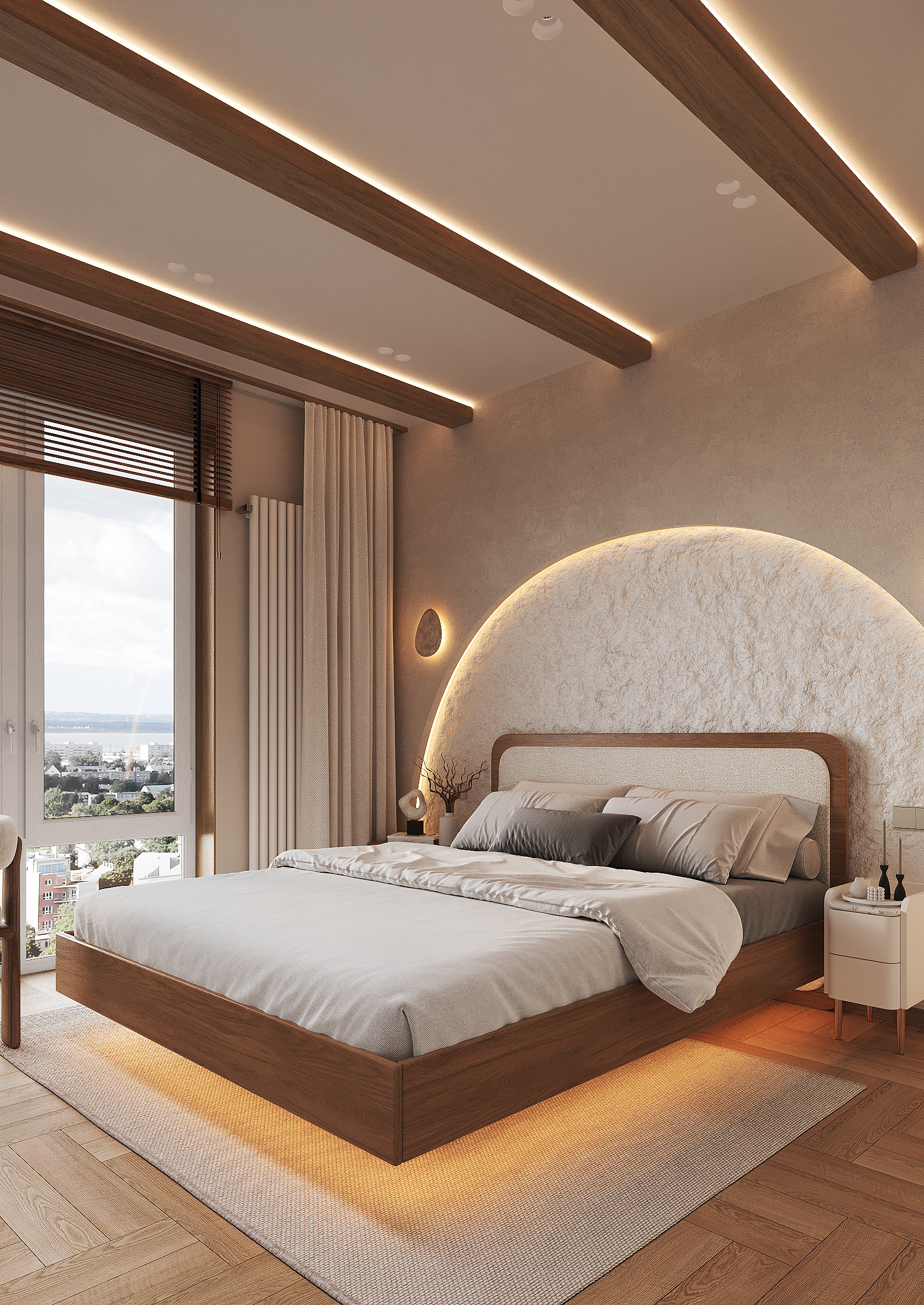 Дизайн-проект Жк Дефанс Стиль Джапанди