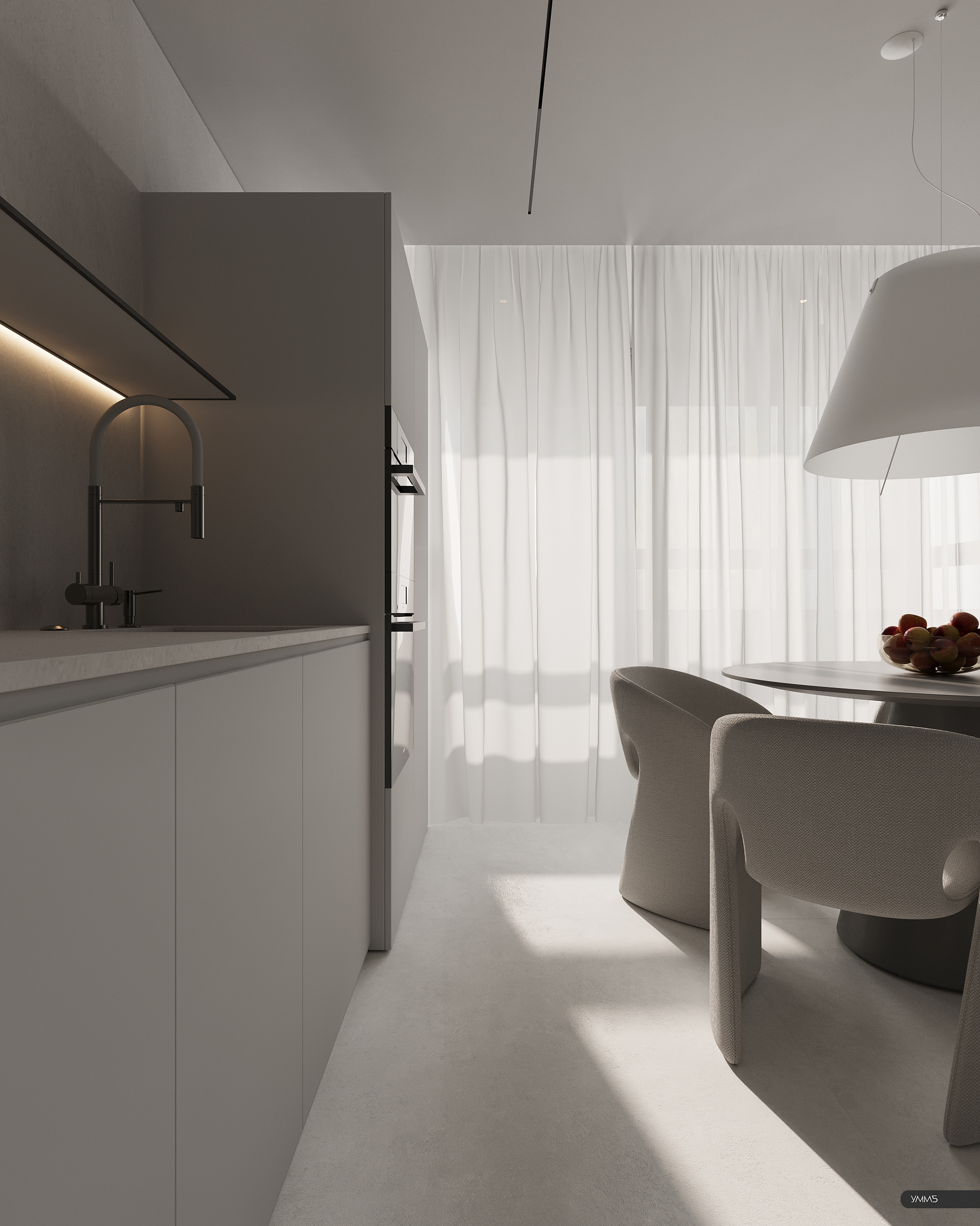 Обволакивающий минимализм | Квартира 87м²