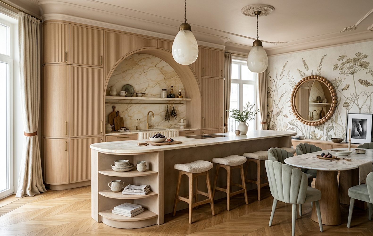 Арт-Нуво: Концепты интерьеров для ЖК Остров