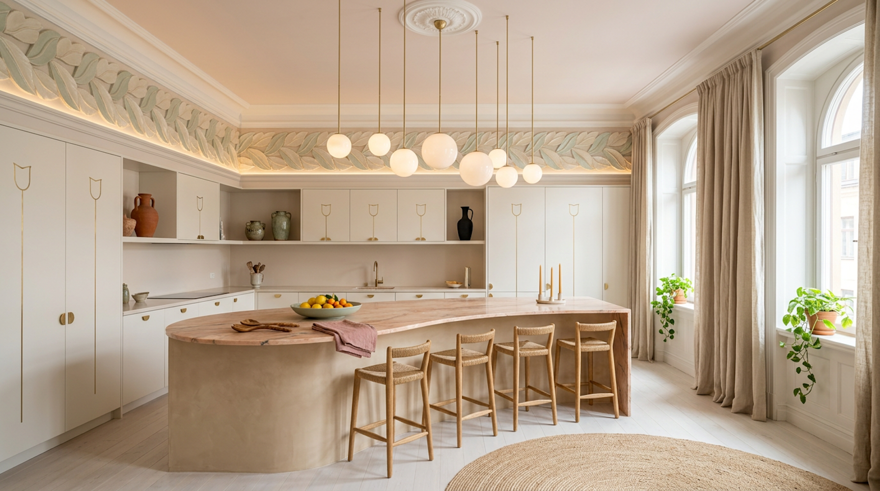 Арт-Нуво: Концепты интерьеров для ЖК Остров