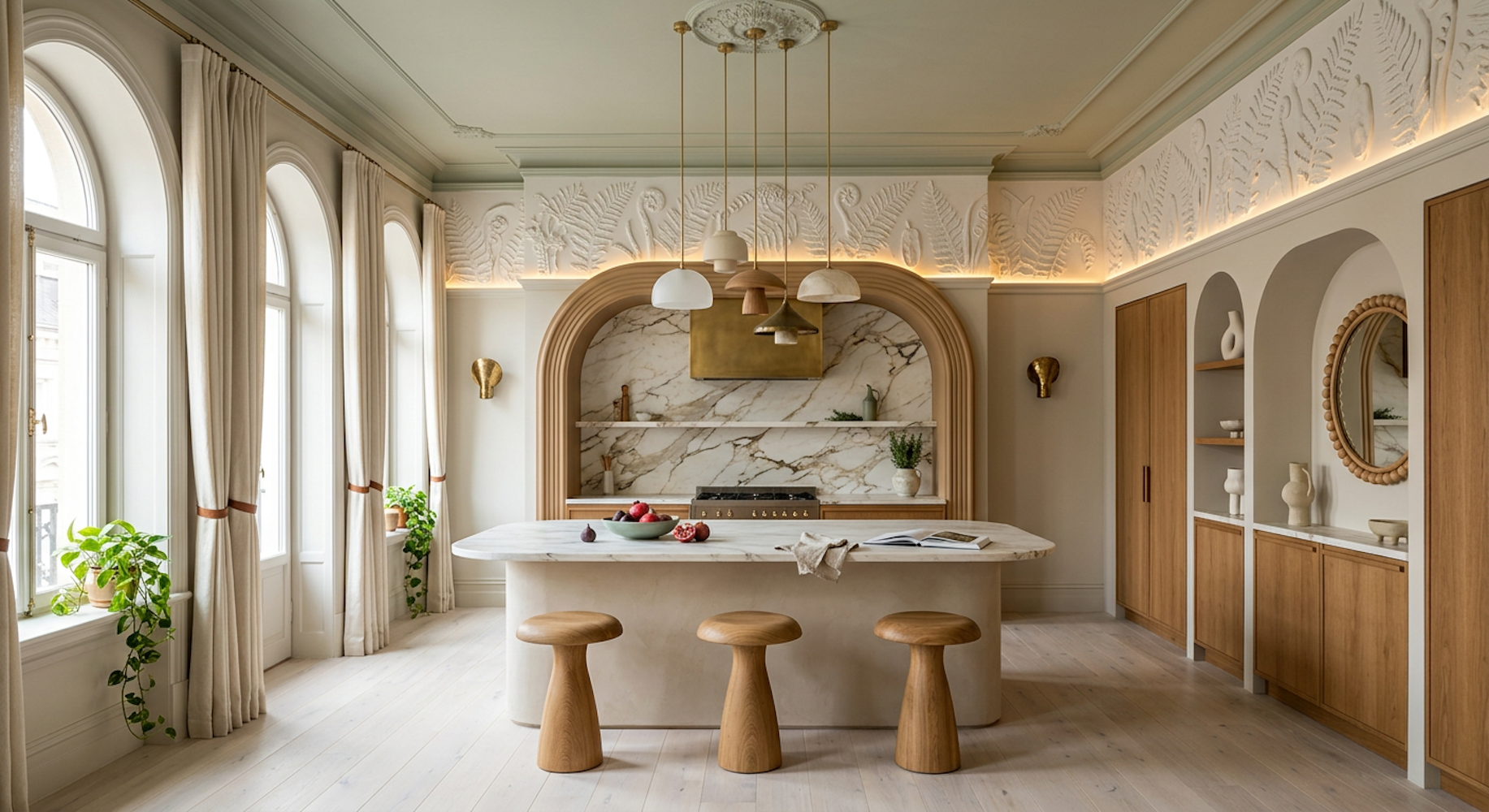 Арт-Нуво: Концепты интерьеров для ЖК Остров